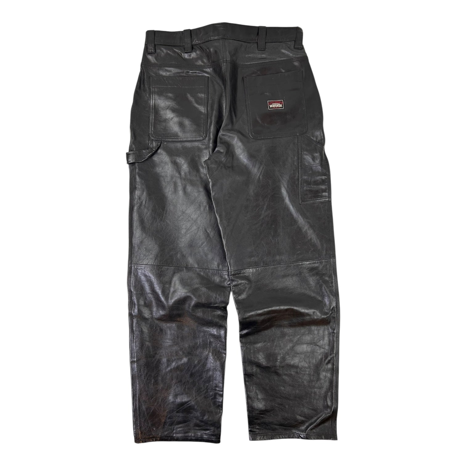 Stussy Leather Carpenter Pants Black