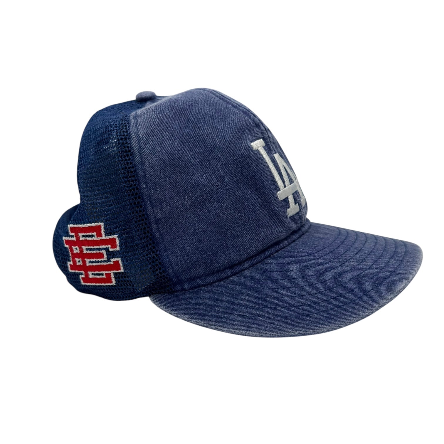 Eric Emanuel New Era Dodgers Trucker Hat Blue