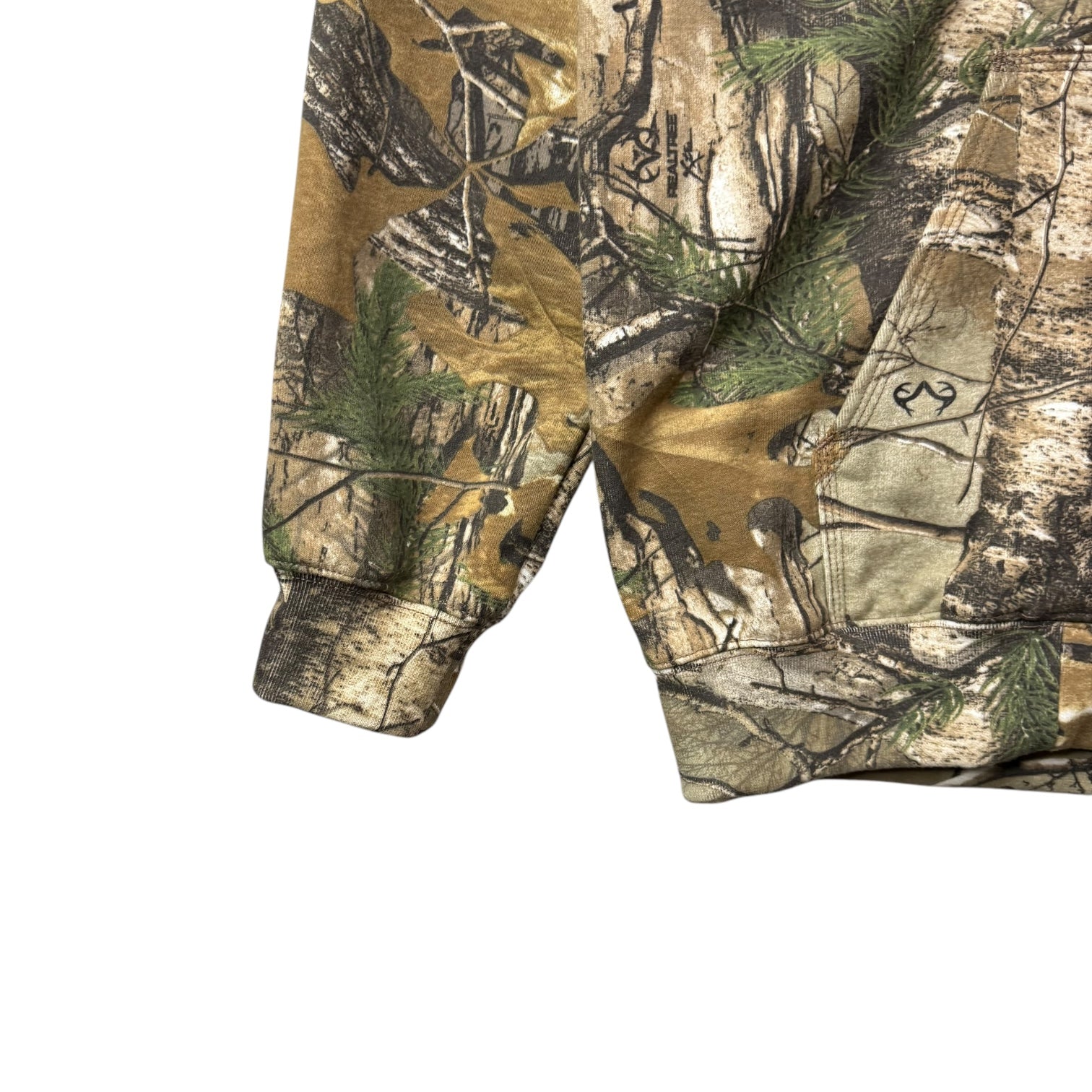 Vintage Carhartt Zip Up Hoodie Realtree Camo
