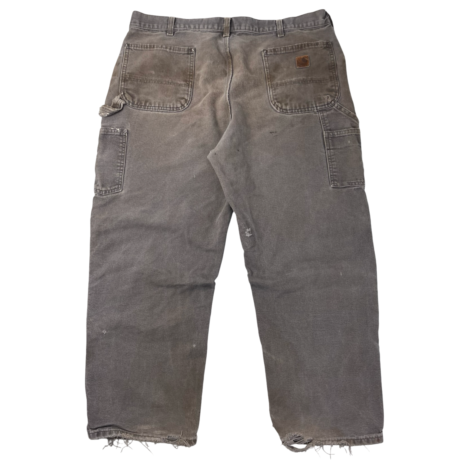 Vintage Carhartt Thrashed Double Knee Carpenter Pant Washed Grey