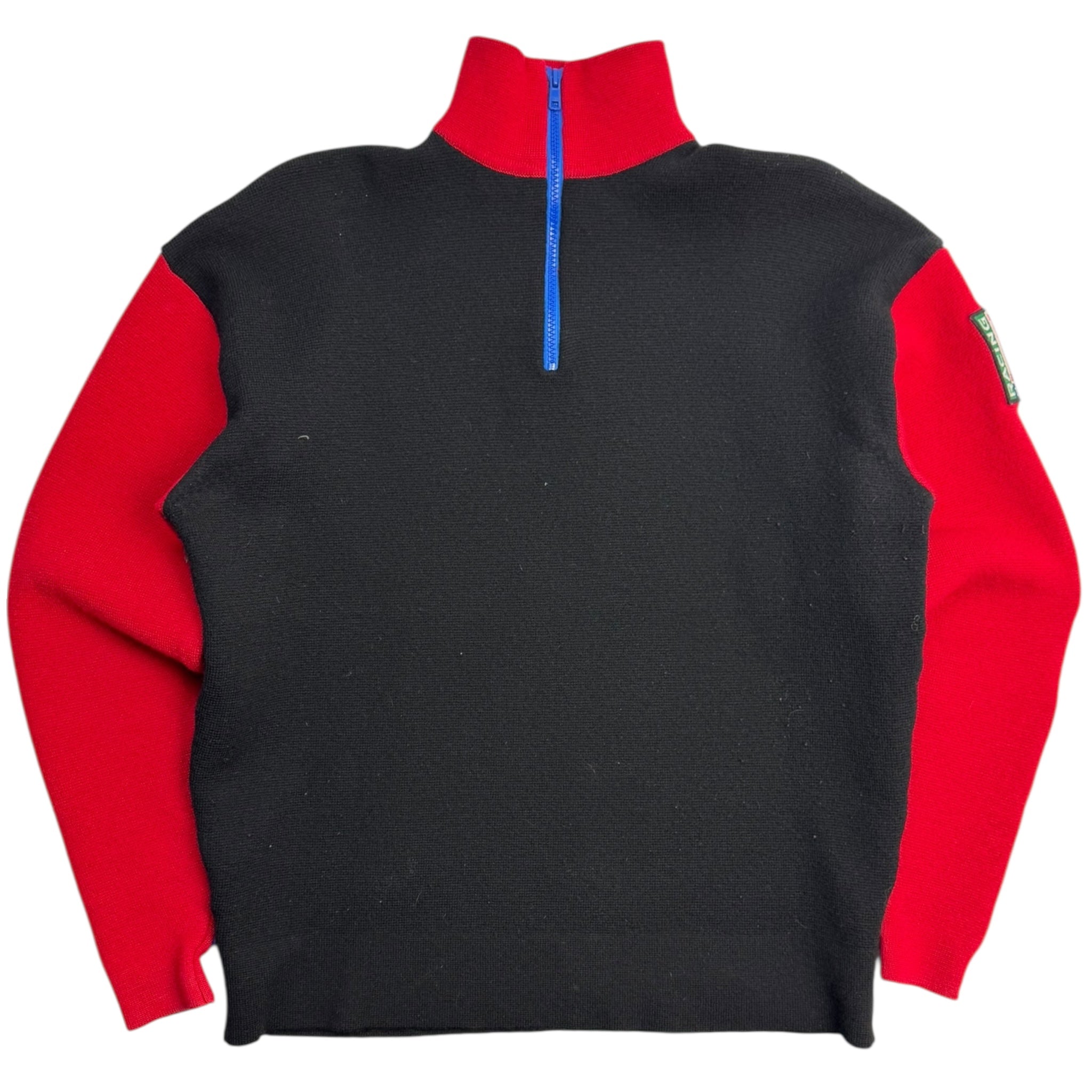 Vintage Polo Ralph Lauren 1992 Racing 1/4 Zip Wool Sweater