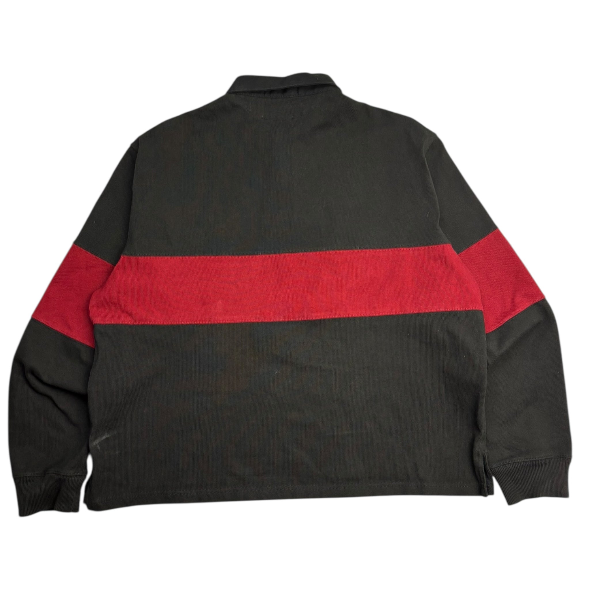 Vintage Polo Ralph Lauren Red Stripe Stadium Rugby Shirt