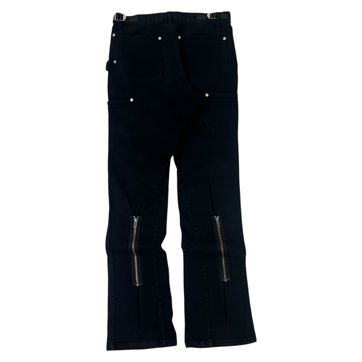 Vuja De Backzip Flared Carpenter Pants Black