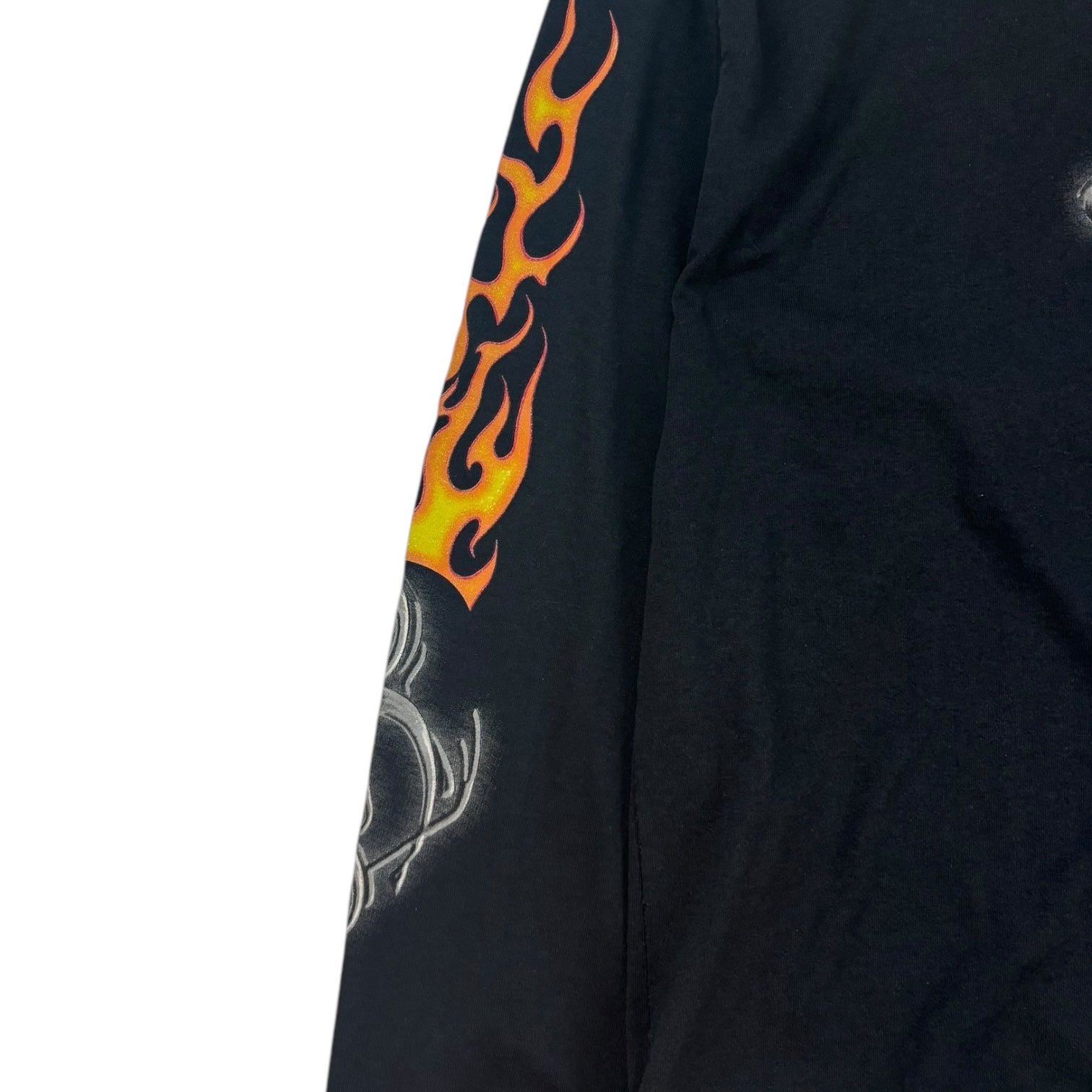 Vintage Orange County Choppers Flaming Sword Long Sleeve Shirt Black