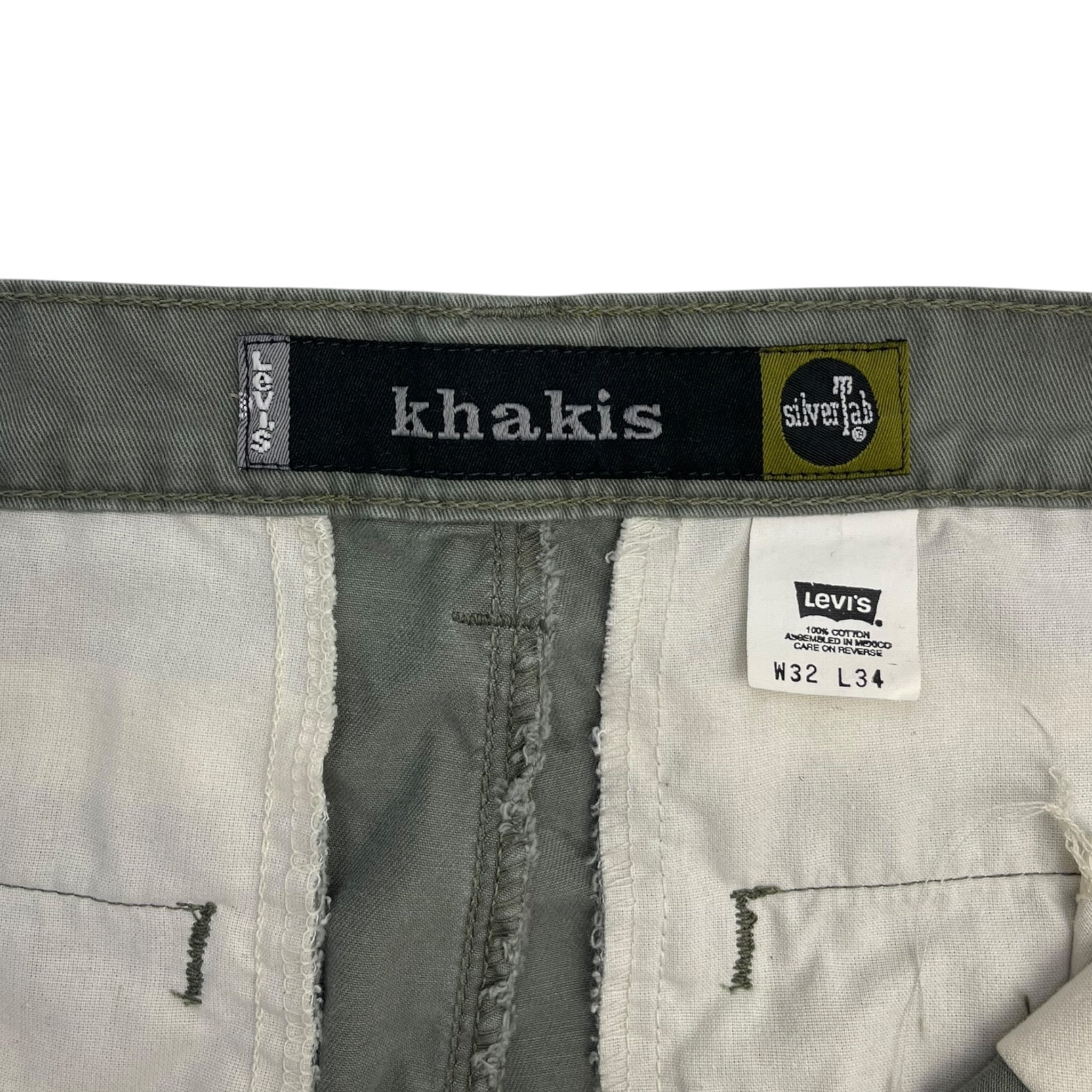 Vintage Levi's Silvertab Khakis Trousers Grey
