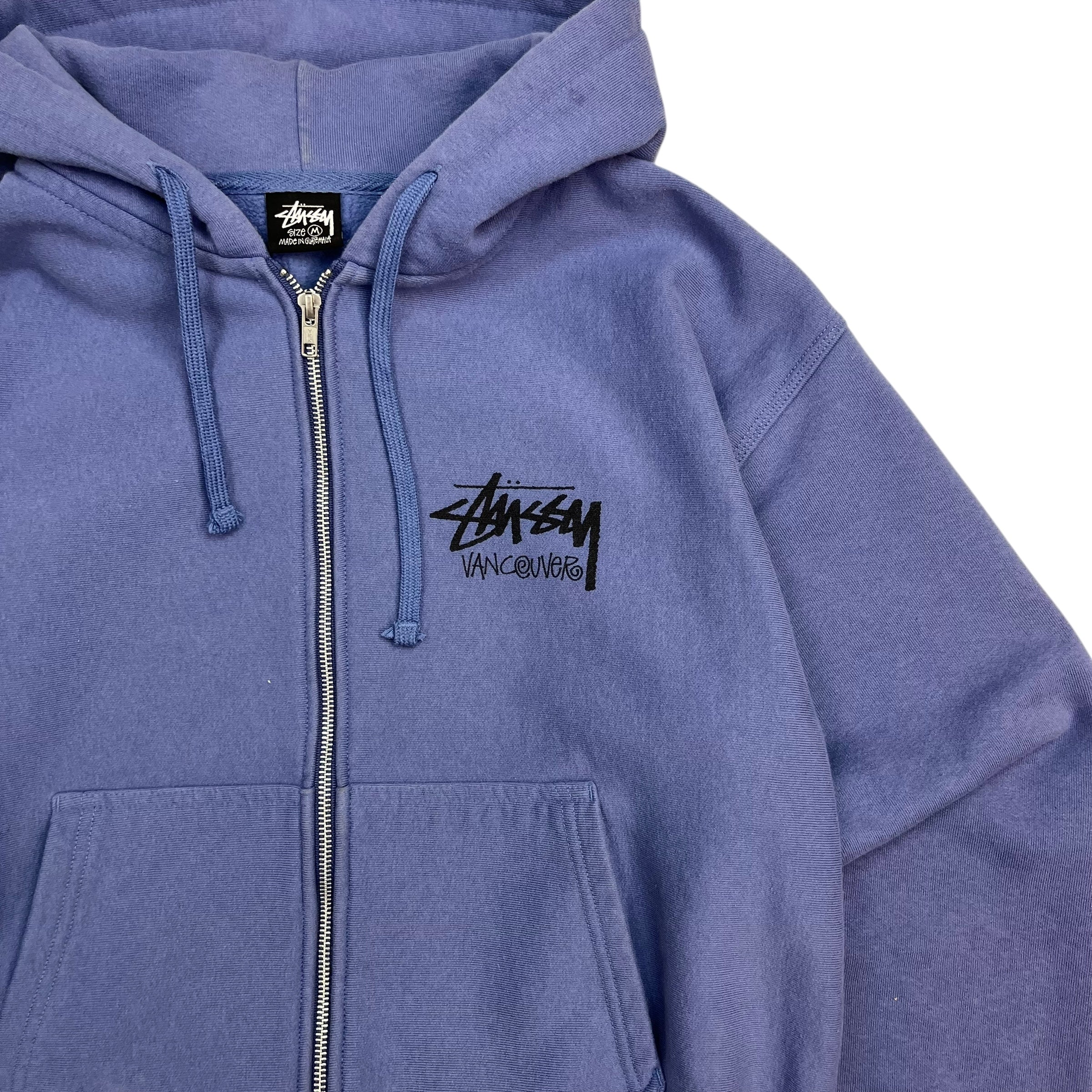Stussy Vancouver Chapter Zip Up Hoodie Lavender Purple