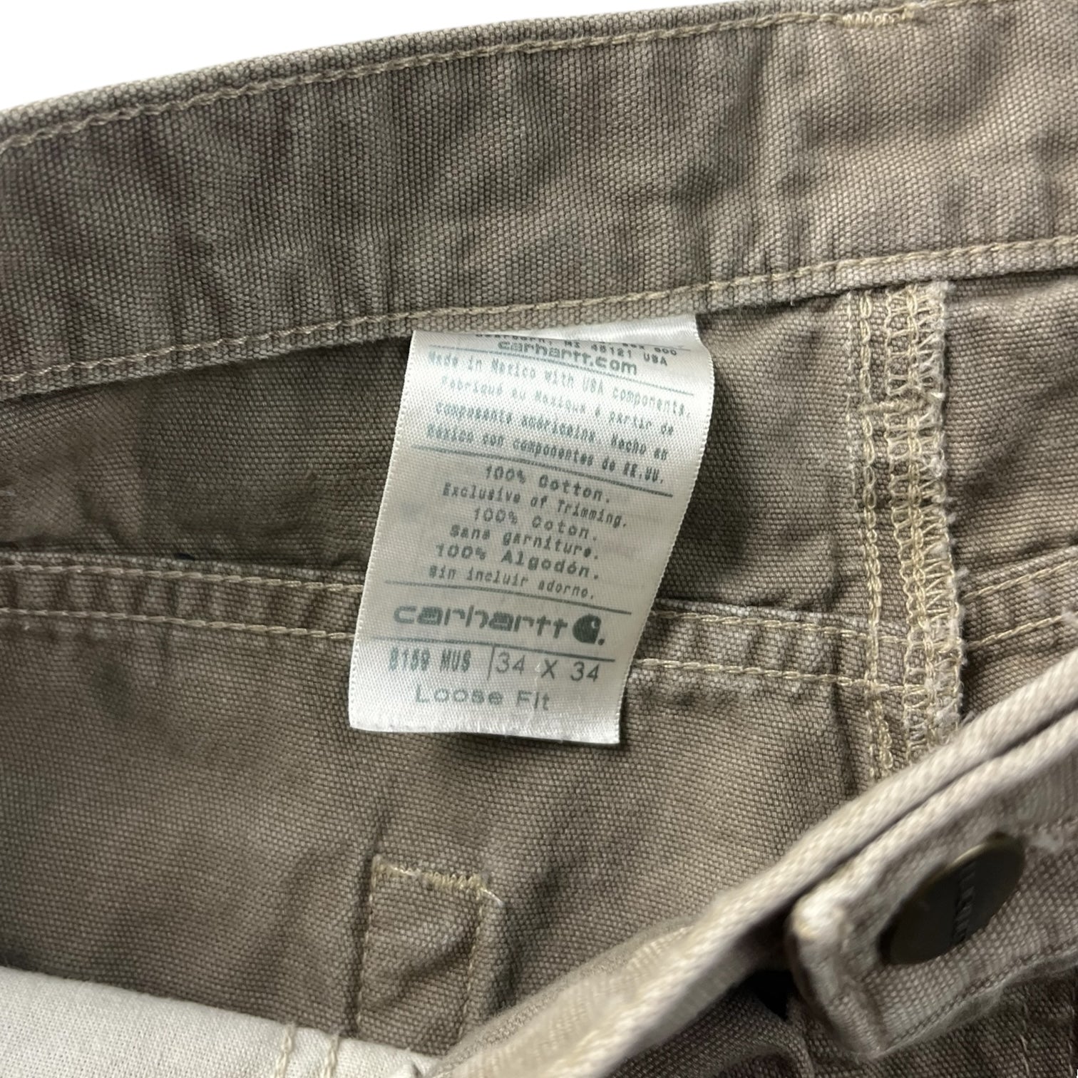 Vintage Carhartt Single Knee Pants Taupe