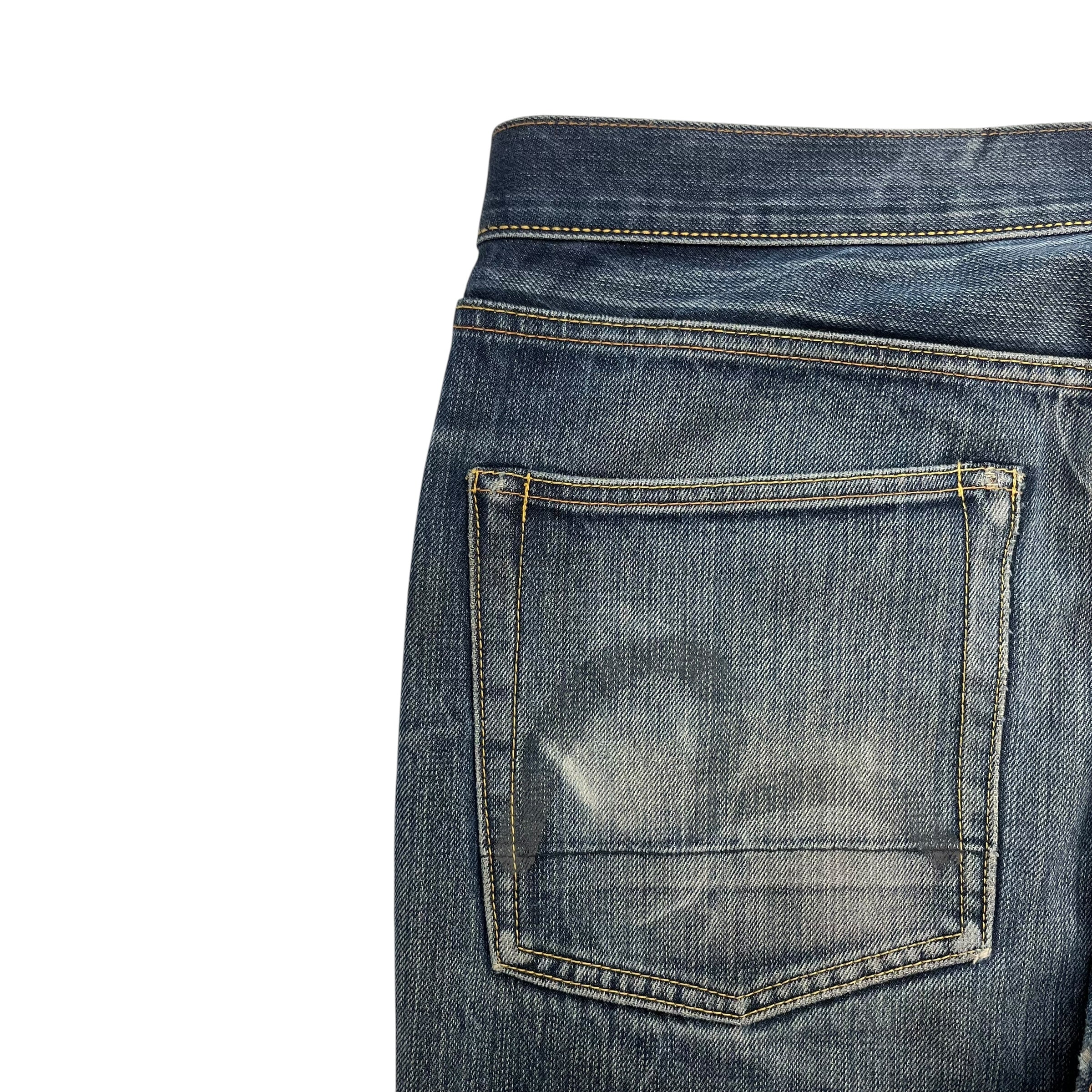 Evisu No.3 Denim Pants Faded Vintage Wash