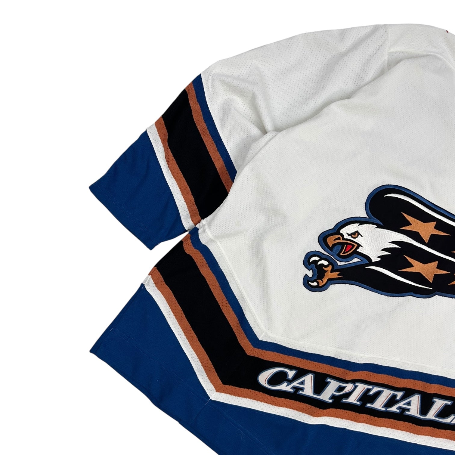 Vintage CCM Washington Capitals Screaming Eagle Away Jersey White