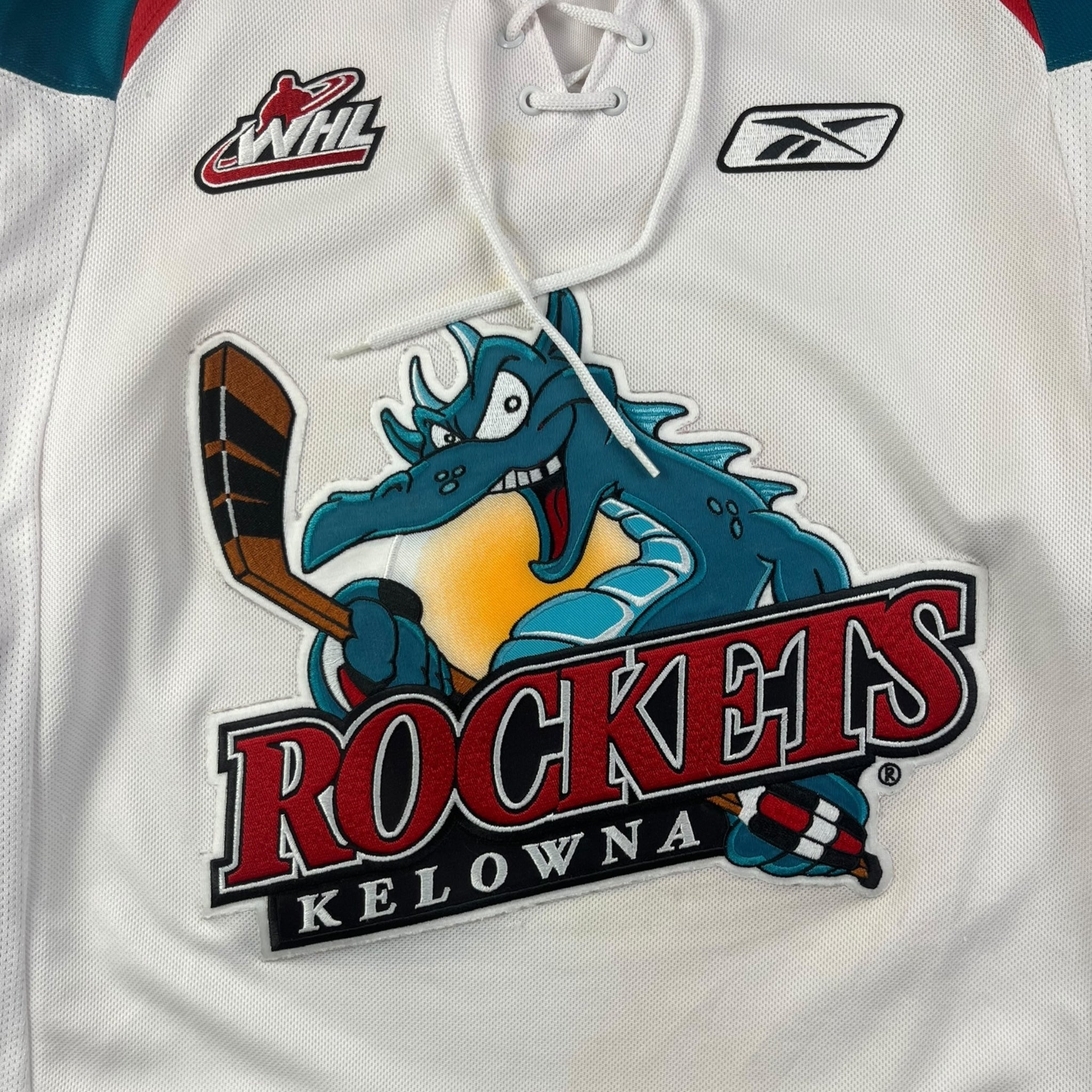 Kelowna Rockets WHL Reebok Away Jersey