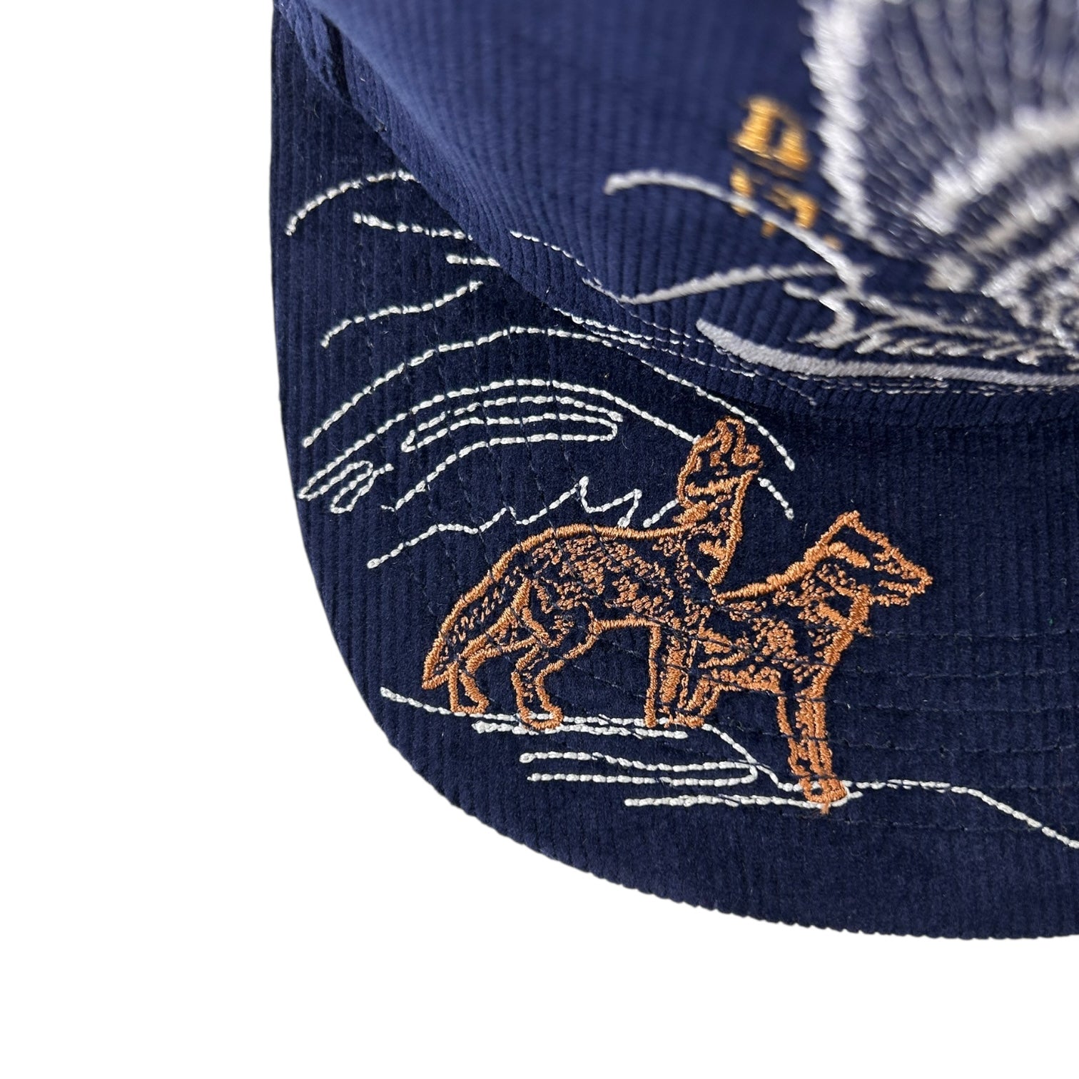 Rhude Eagles Souvenir Cap Navy Corduroy Cap