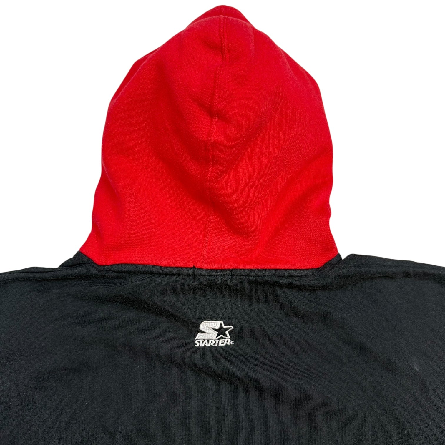 Vintage University Of Indiana Hoosiers Double Hood Hoodie Black/Red
