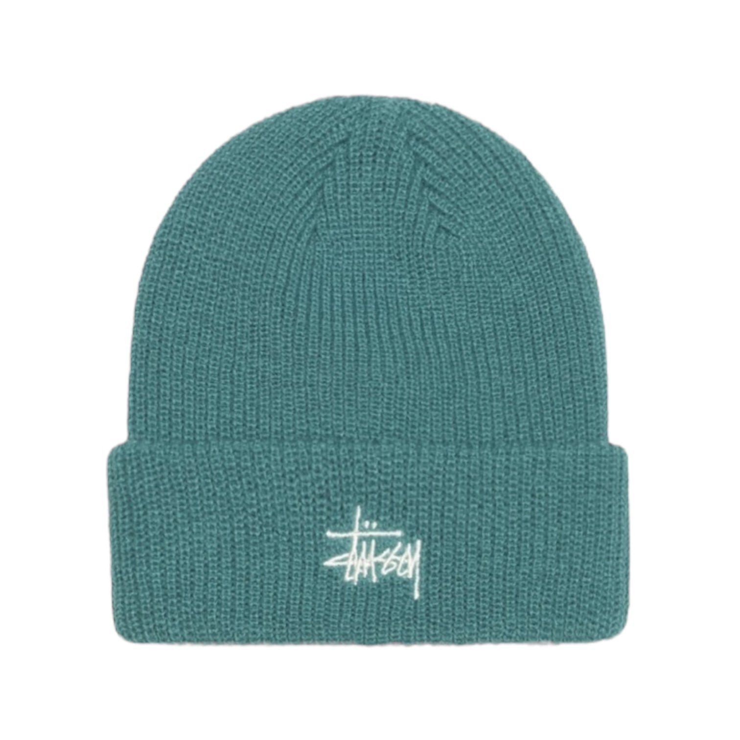 Stussy Stock Basic Cuff Beanie Sea Green