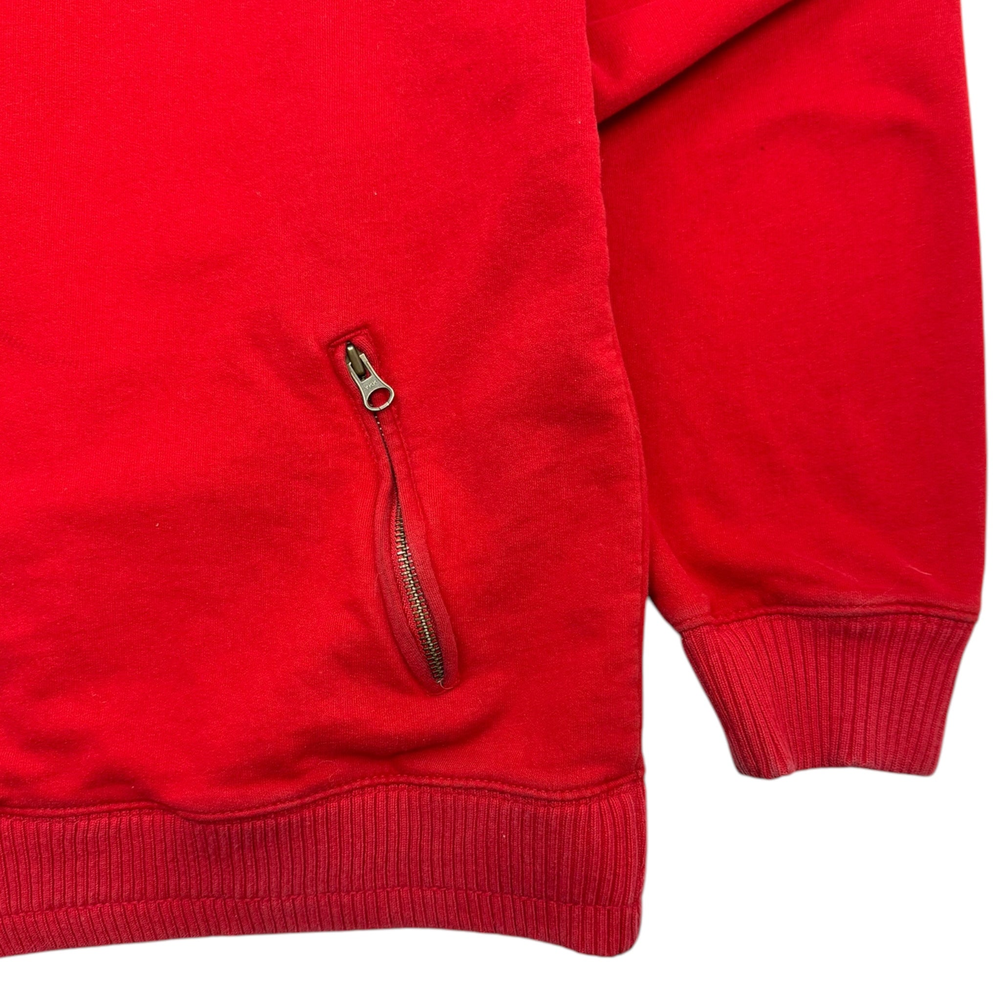 Vintage Polo Ralph Lauren Big Pony Zip Sweater Red