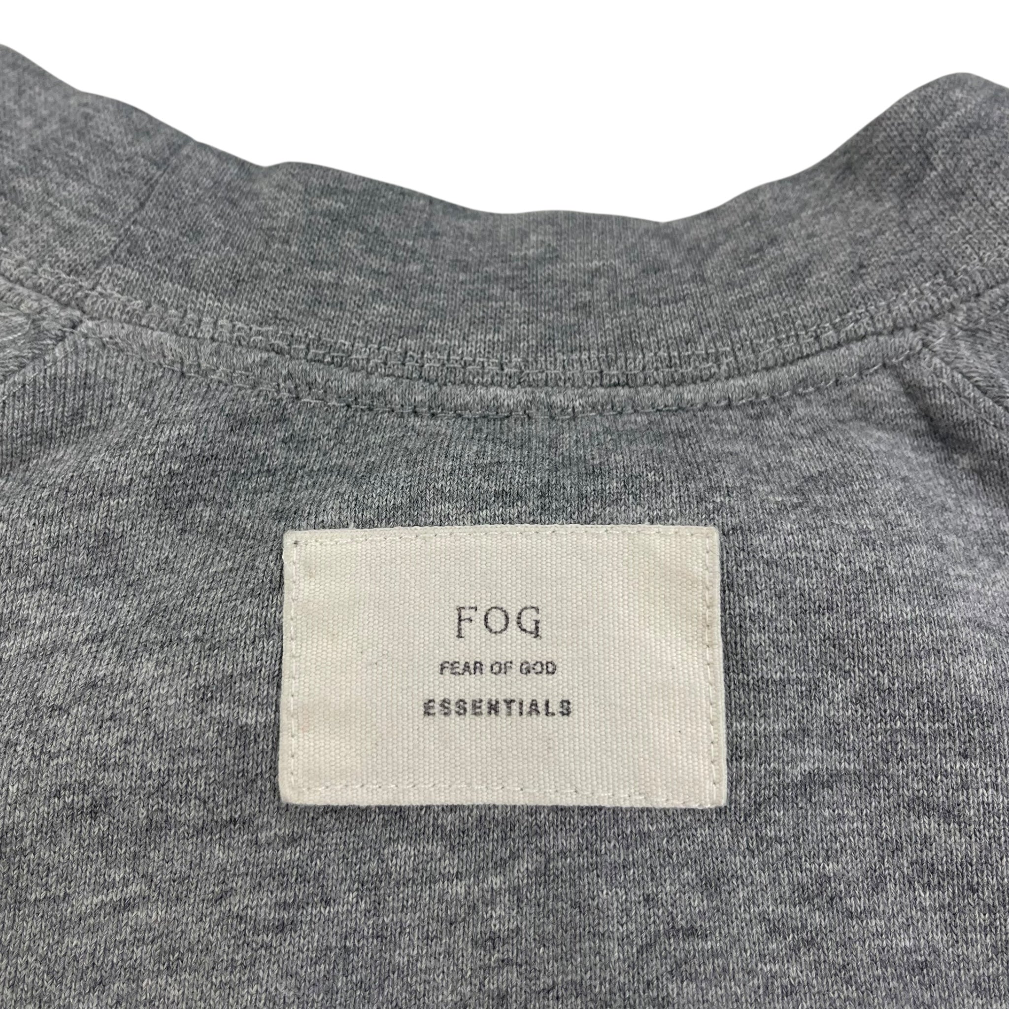 Fear Of God Essentials Side Zip Crewneck Dark Oatmeal