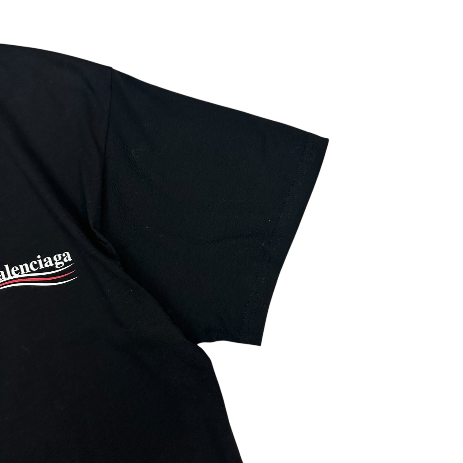 Balenciaga Political Campaign T-Shirt Black
