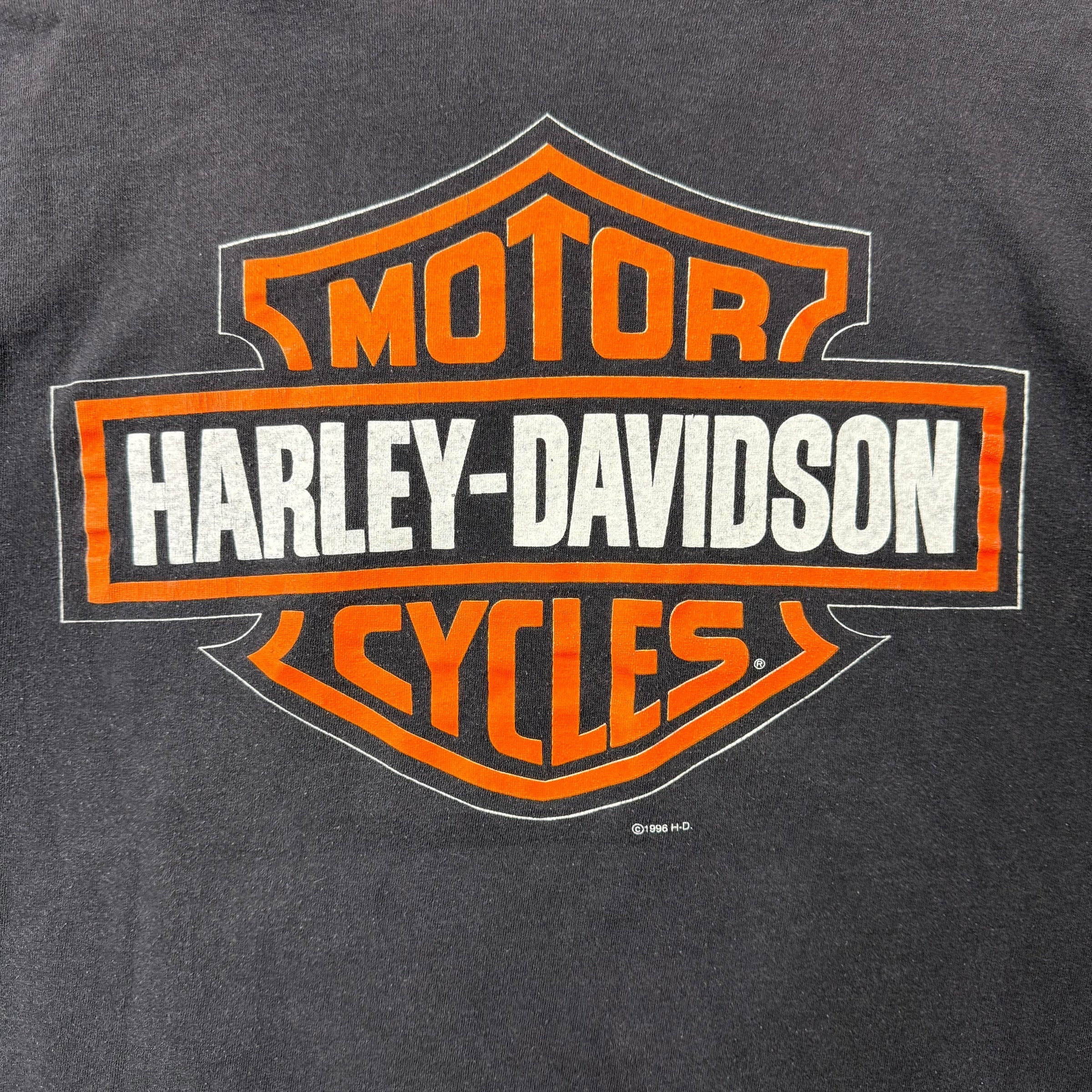 1996 Harley Davidson Poster Tee Black