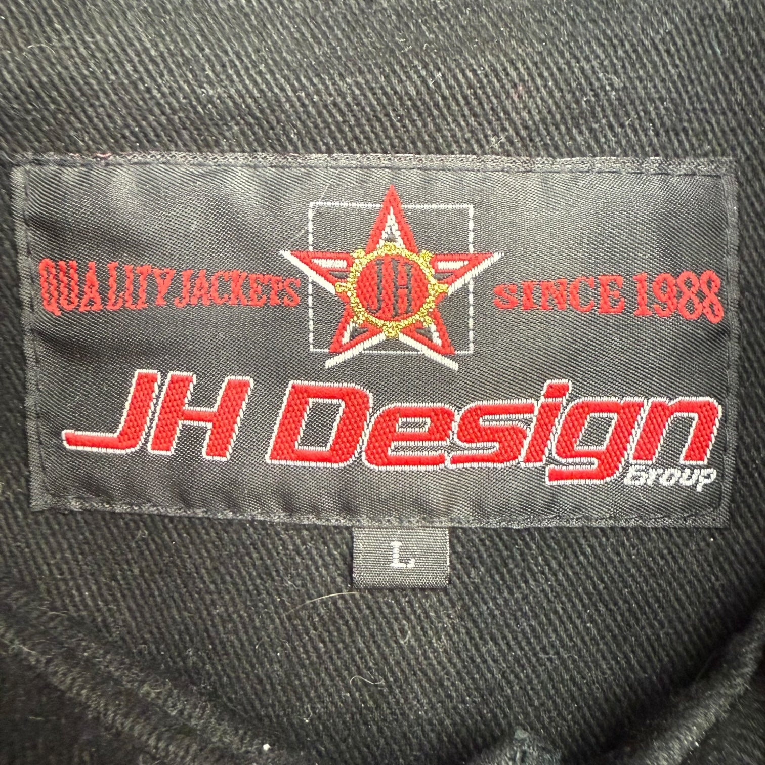 Vintage Jeff Hamilton Tony Stewart Racing Jacket Black/Orange
