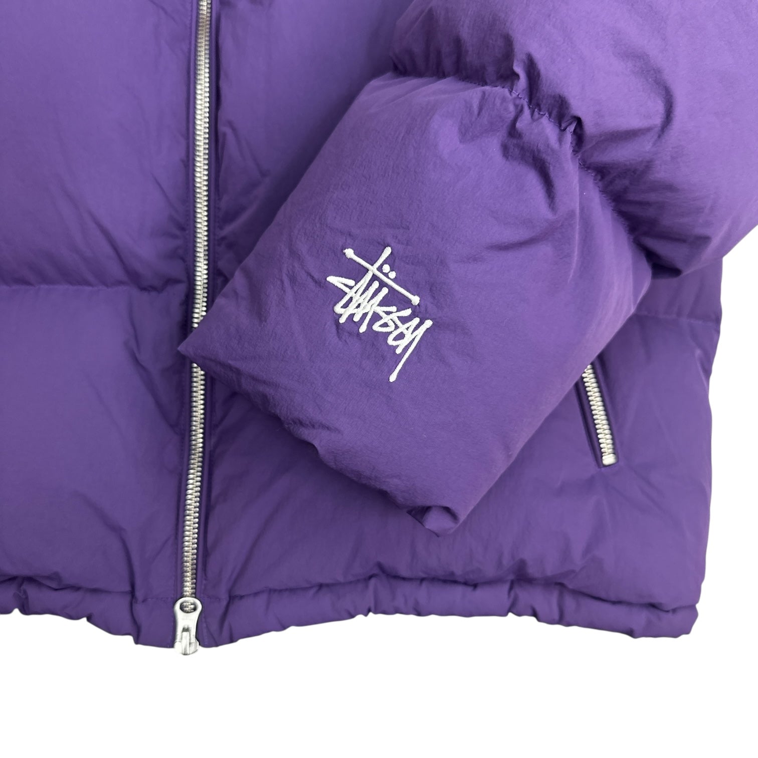 Stussy Nylon Down Puffer Jacket Purple