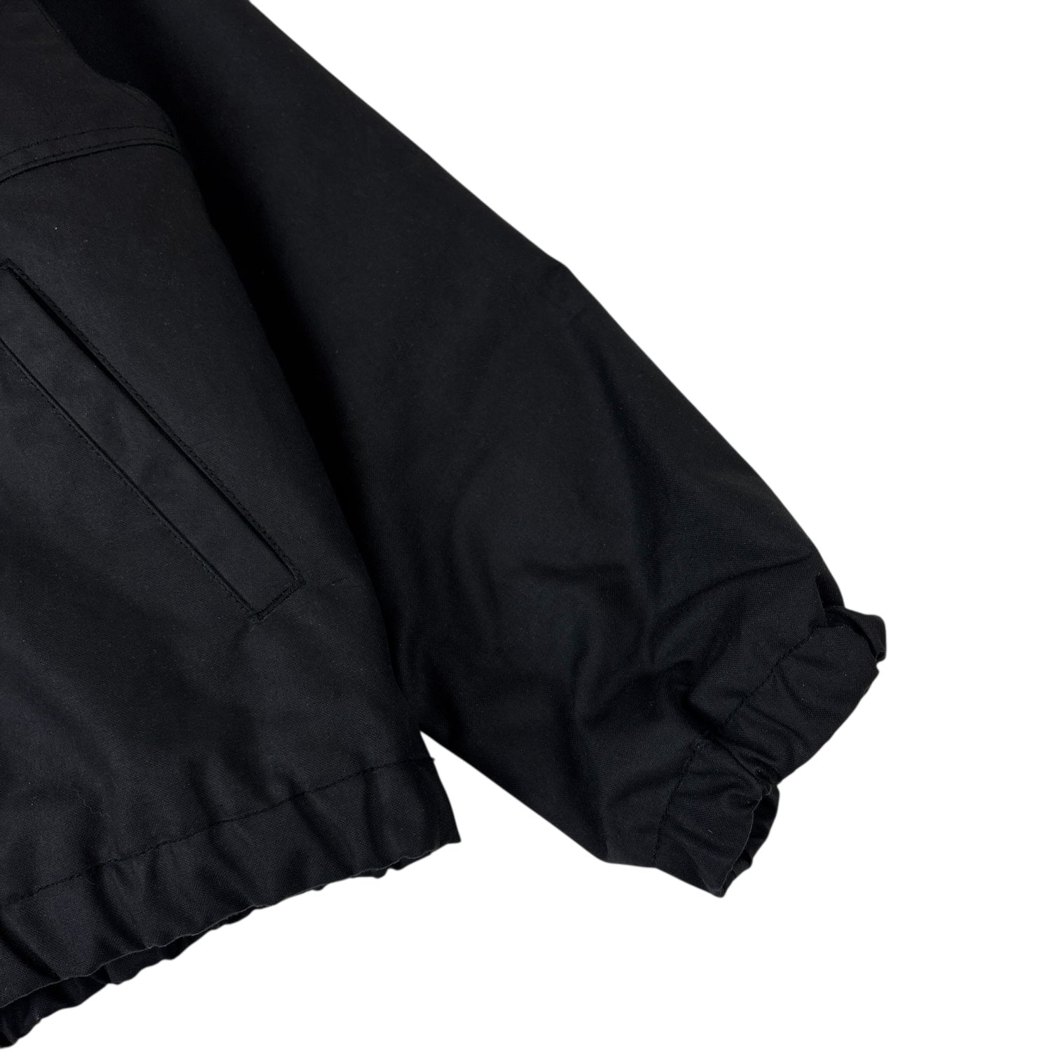 Stussy Waxed Cotton Work Jacket Black