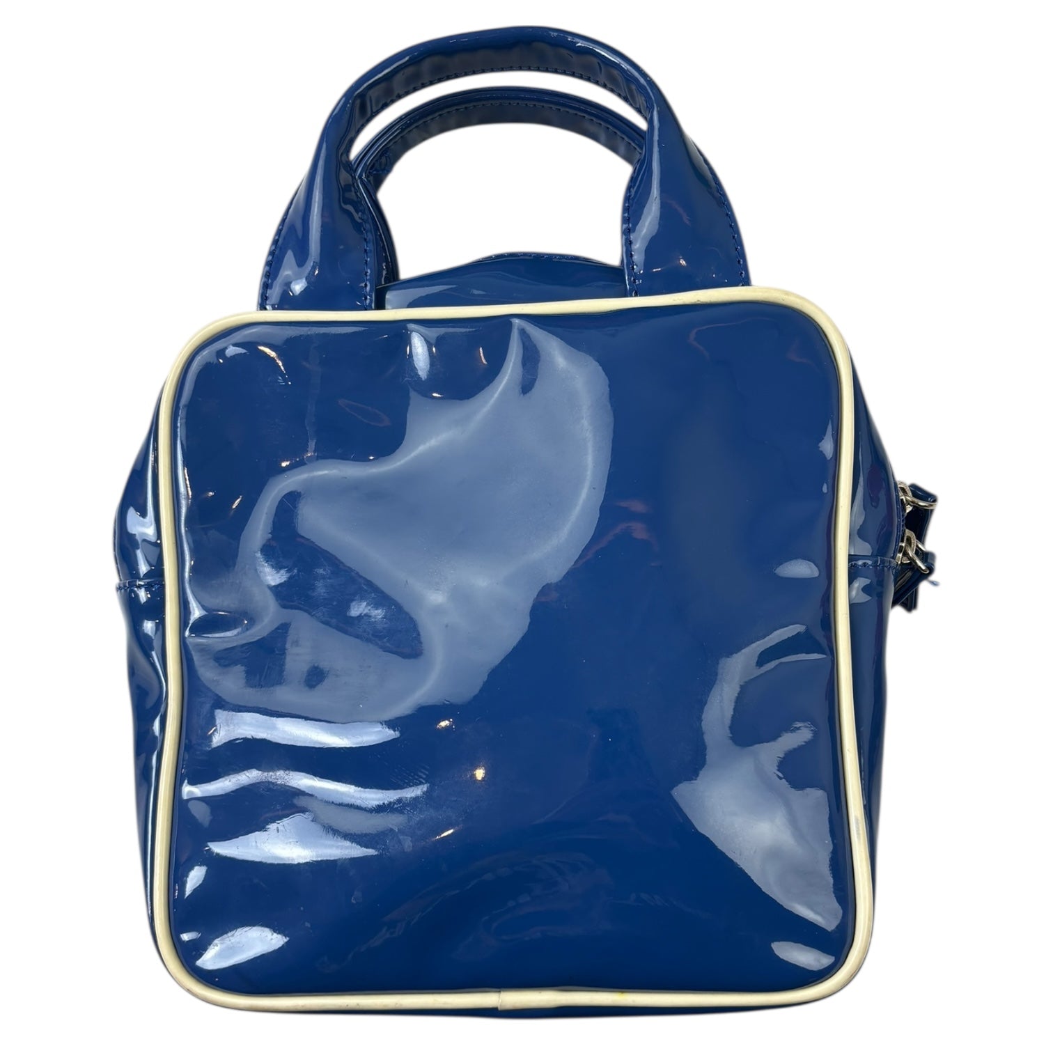 Stussy Mini Vinyl Stock Logo Handbag Blue
