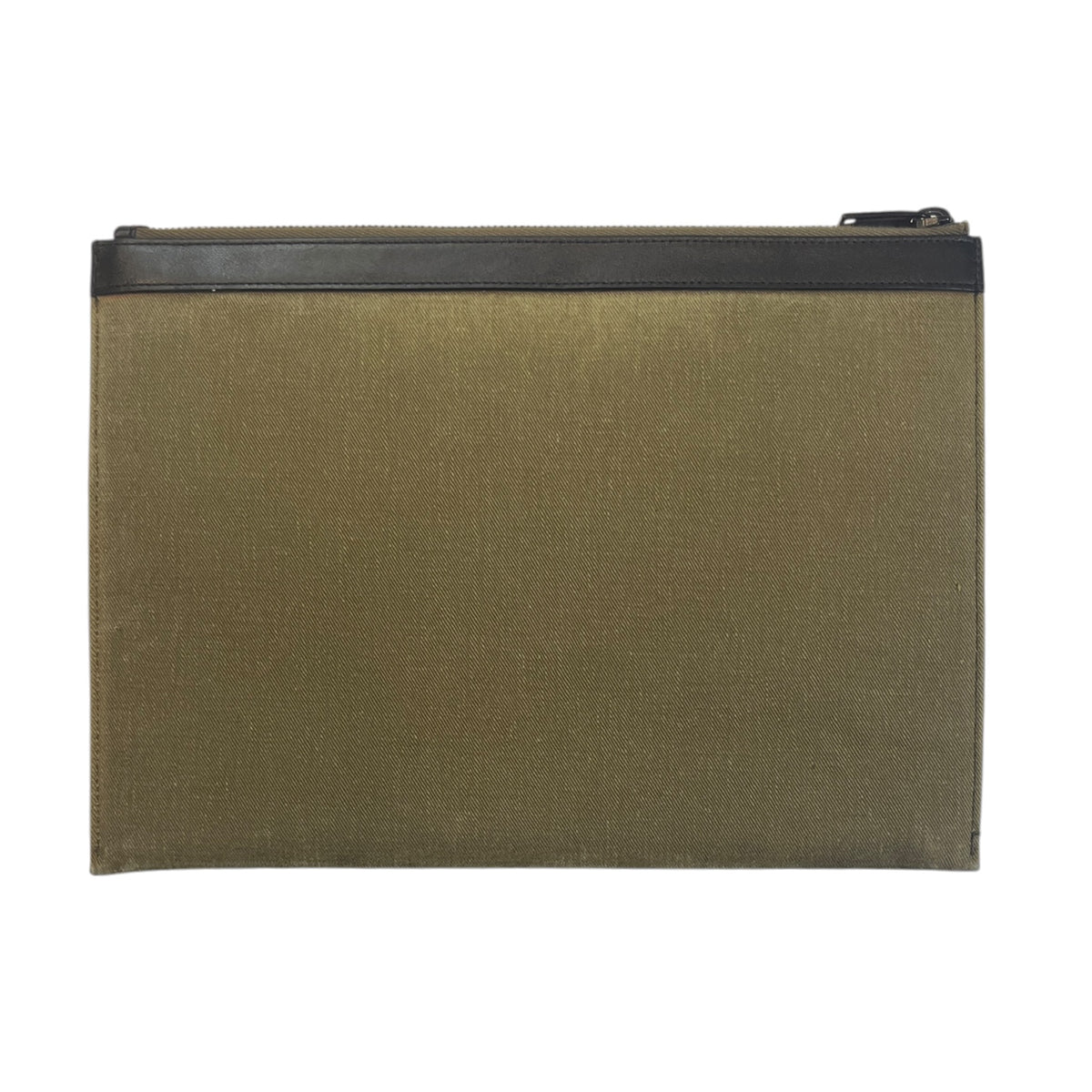 Saint Laurent Paris Canvas "Property of Saint Laurent" Zippered Clutch Pouch
