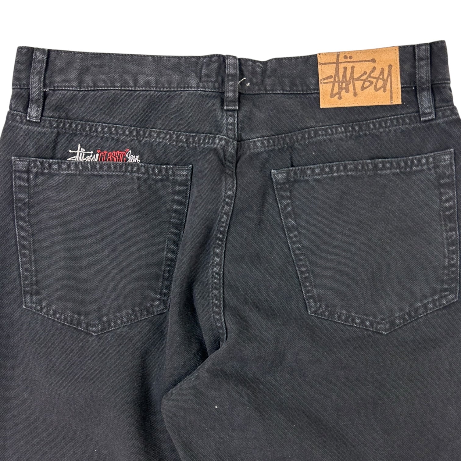 Stussy Classic Jeans Canvas Black Pants