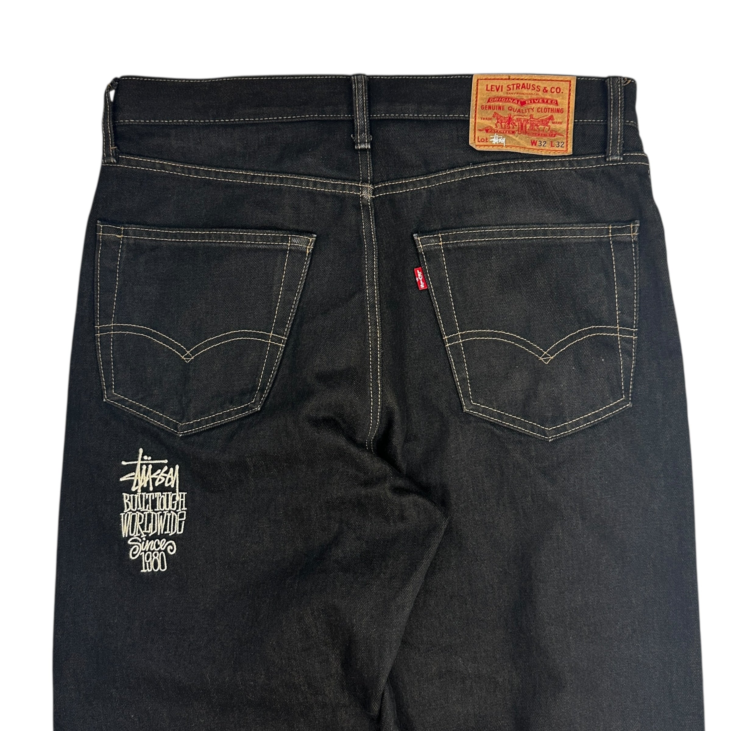 Stussy x Levis Crispy Rinse Denim Black