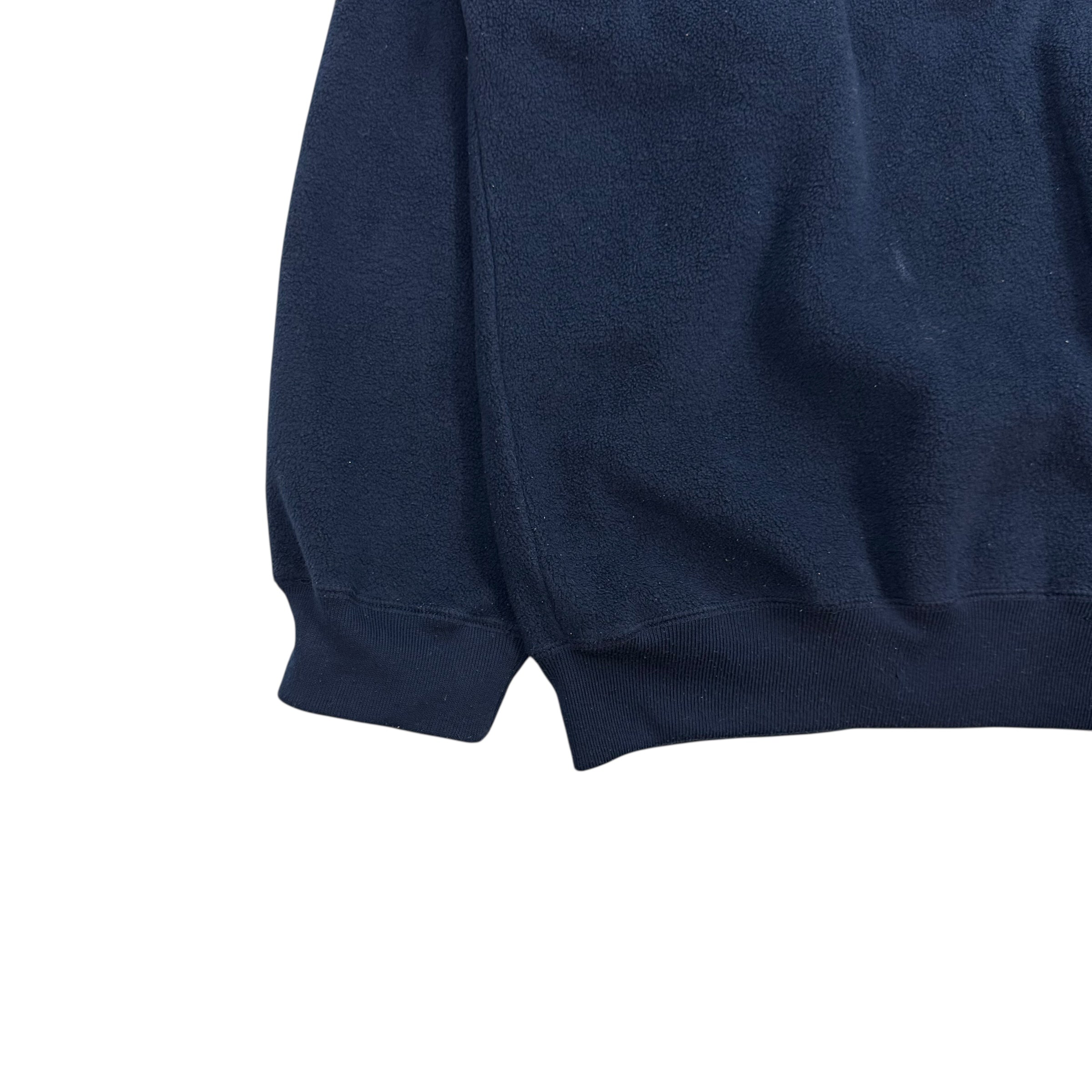 Vintage Tommy Hilfiger Quarter Zip Thermal Fleece Navy Blue Red