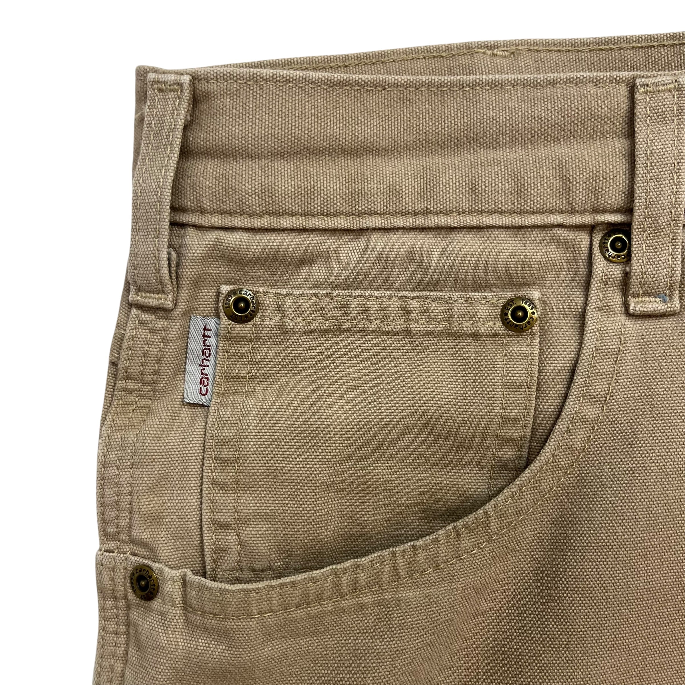Vintage Carhartt Dungaree Pants Beige