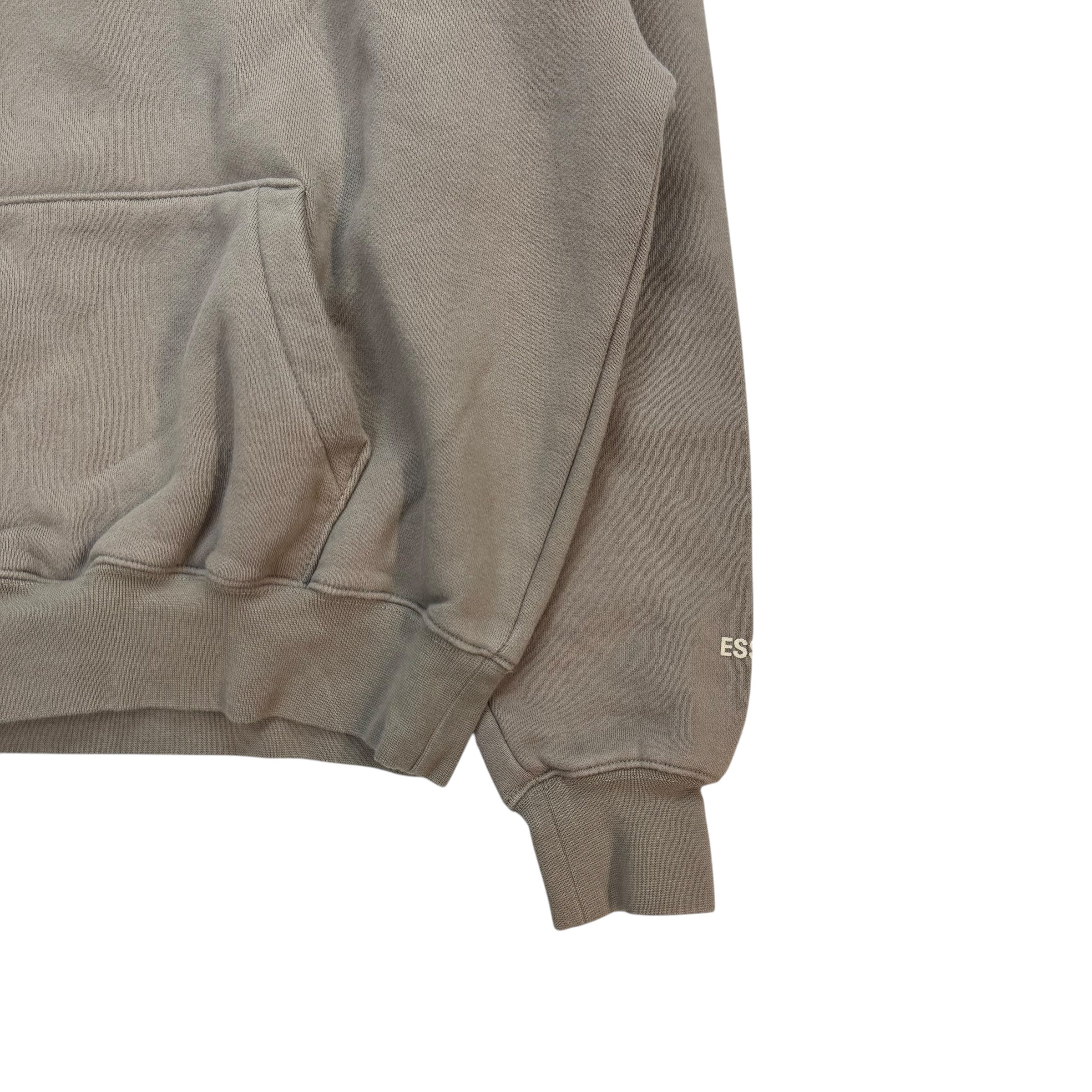 Fear Of God Essentials Kids Hoodie Grey Brown