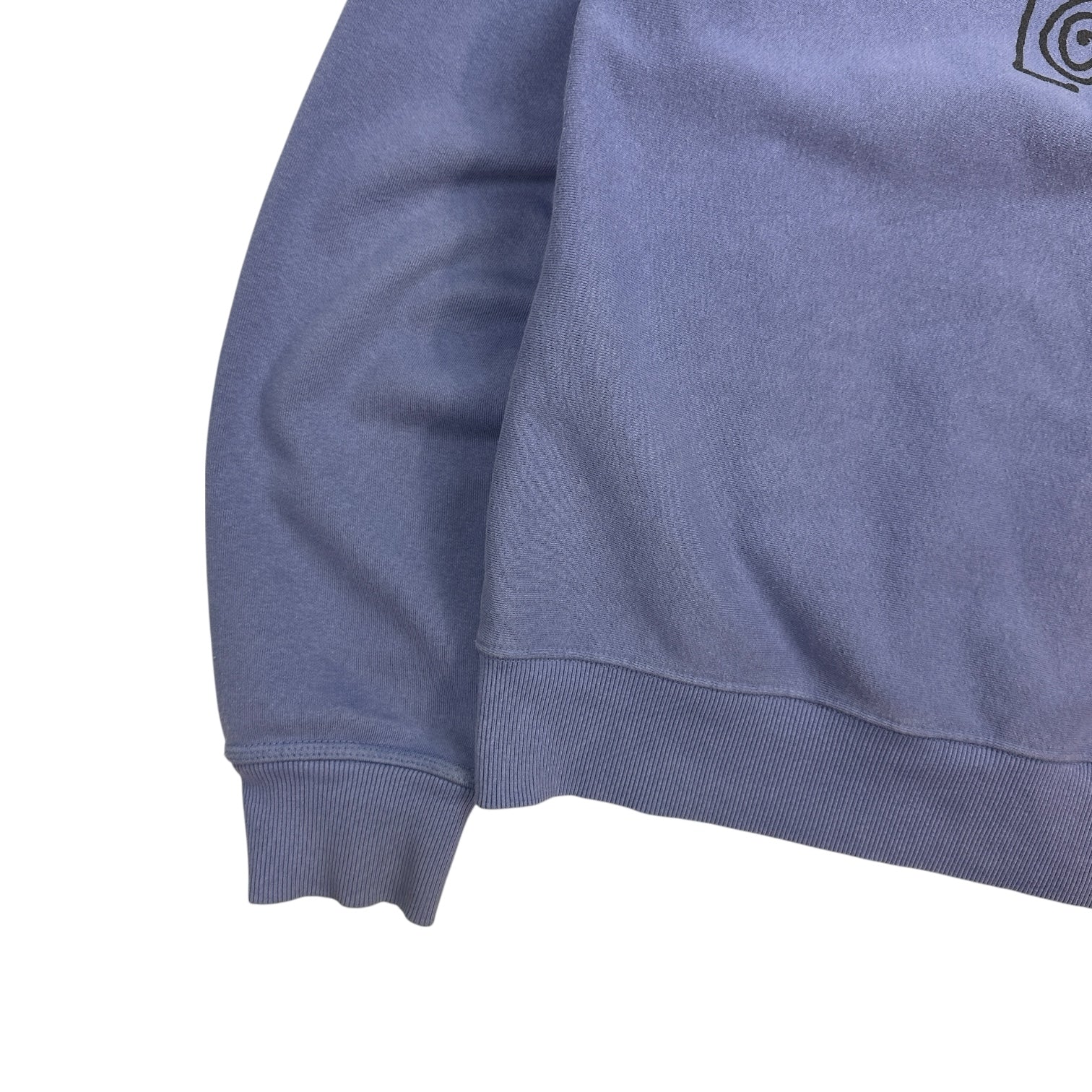 Stussy London Chapter Stock Logo Zip Up Hoodie Blue