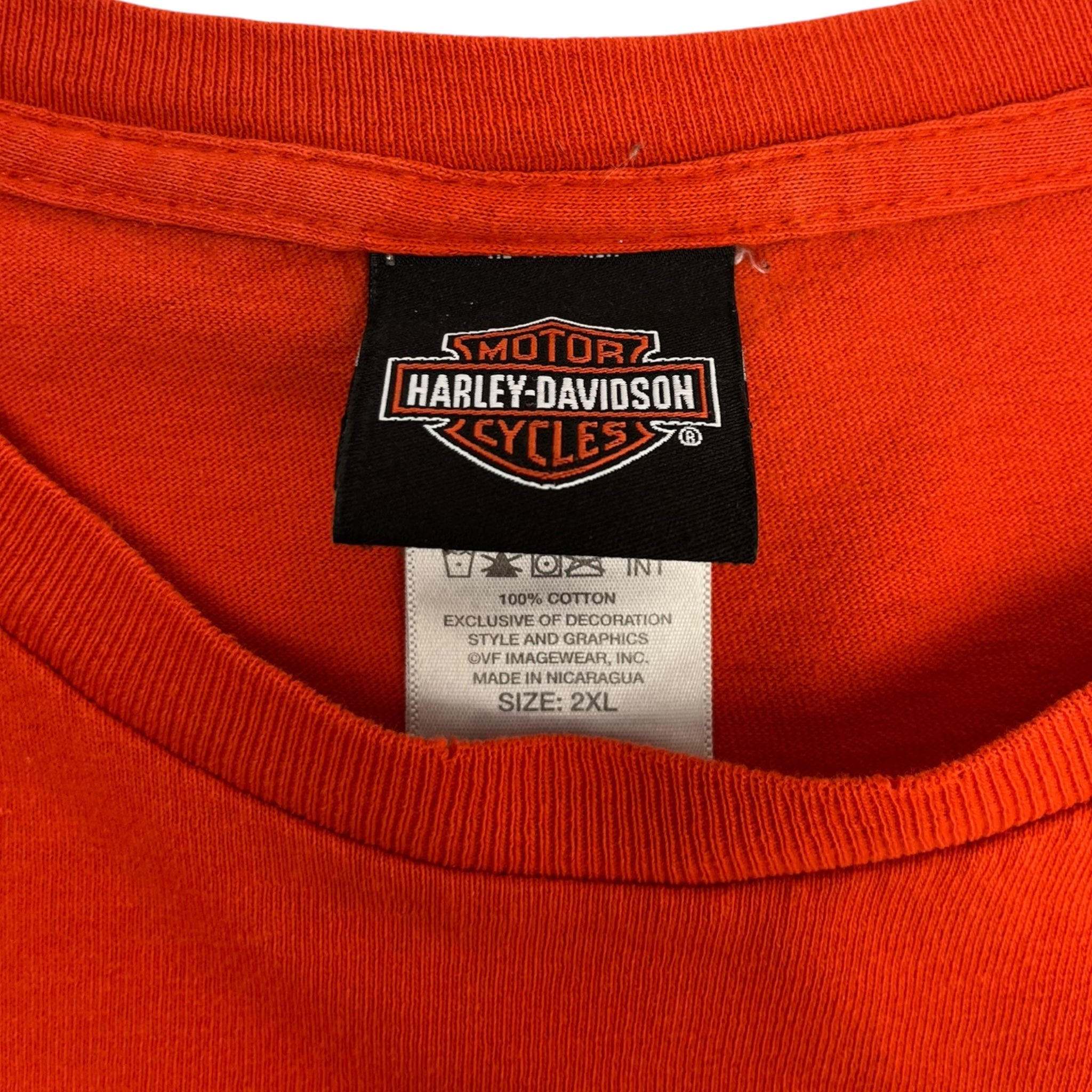 Harley Davidson Flame Longsleeve T-Shirt Orange