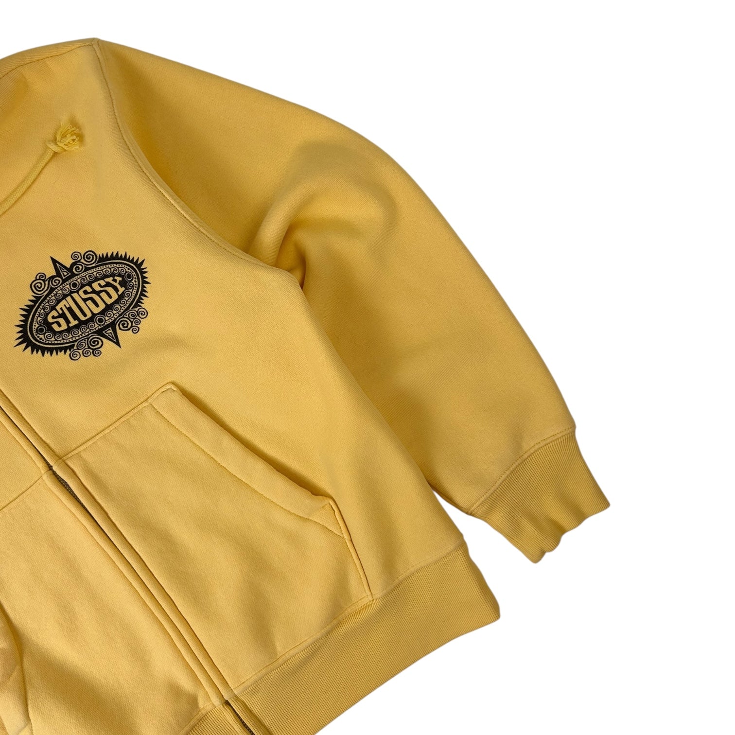 Stussy Mantra Zip-Up Hoodie Yellow