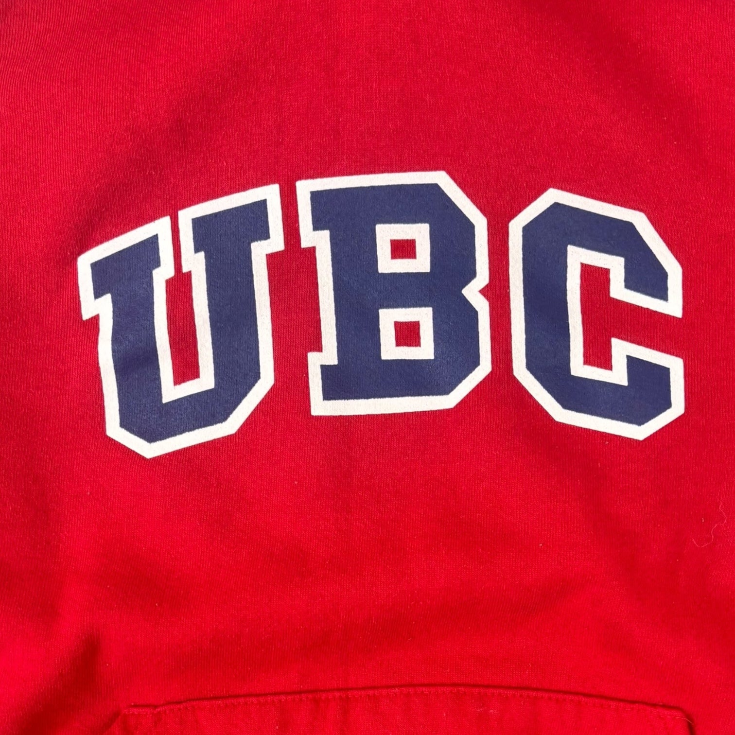 Vintage UBC Russell Athletics Hoodie Red