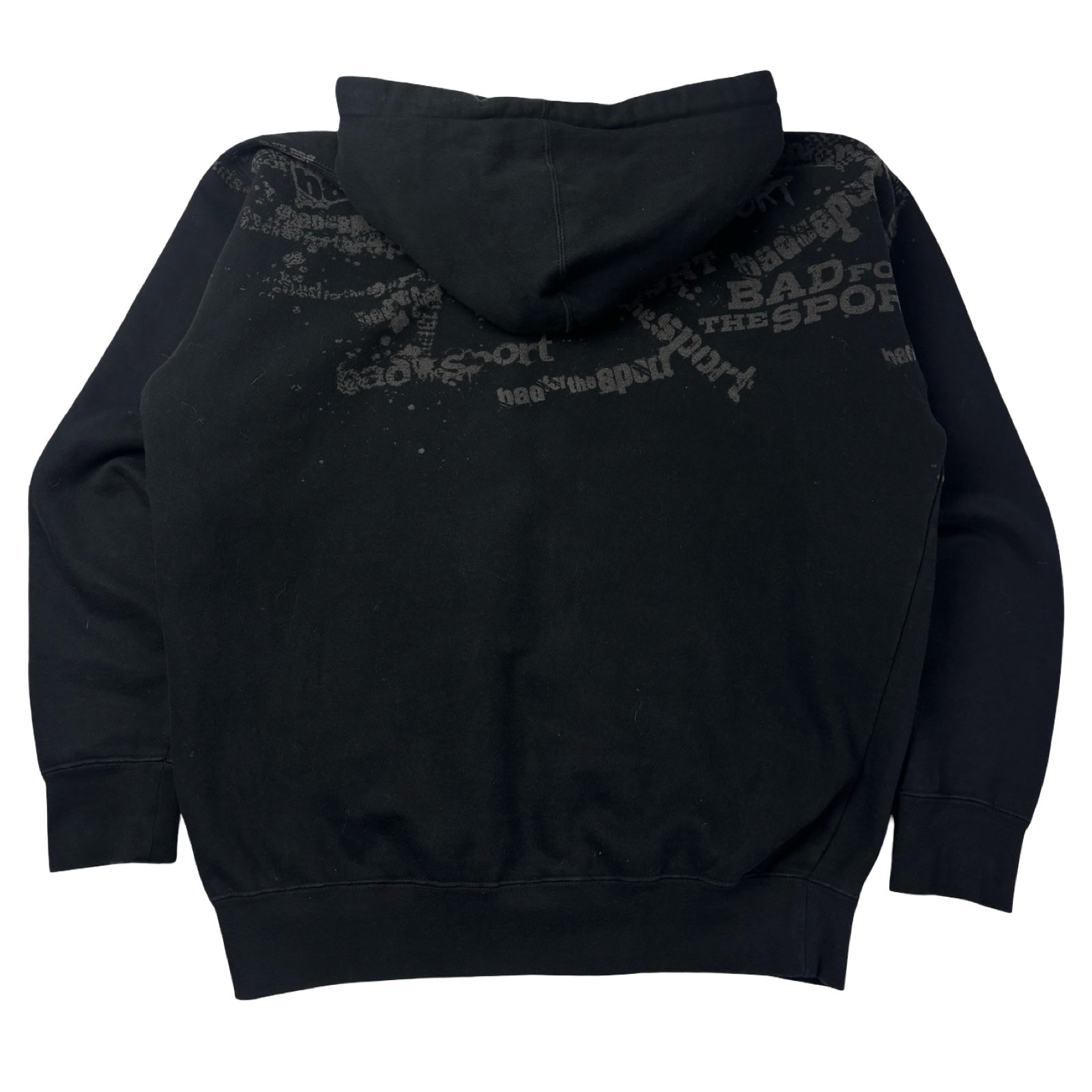 Vintage Tapout 'Bad For The Sport' Zip Up Hoodie Black