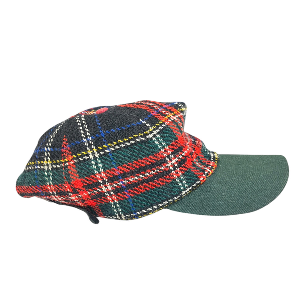 Vintage Thheme Plaid Flannel Baseball Cap