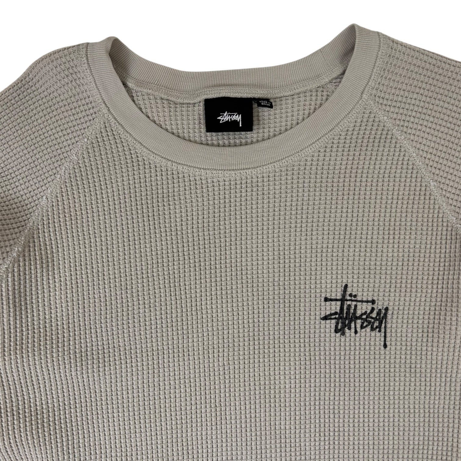 Stussy Raglan Thermal Sweater Bone