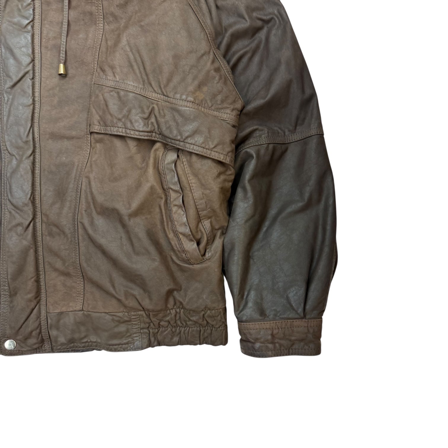 Vintage Elico Leather Jacket Brown