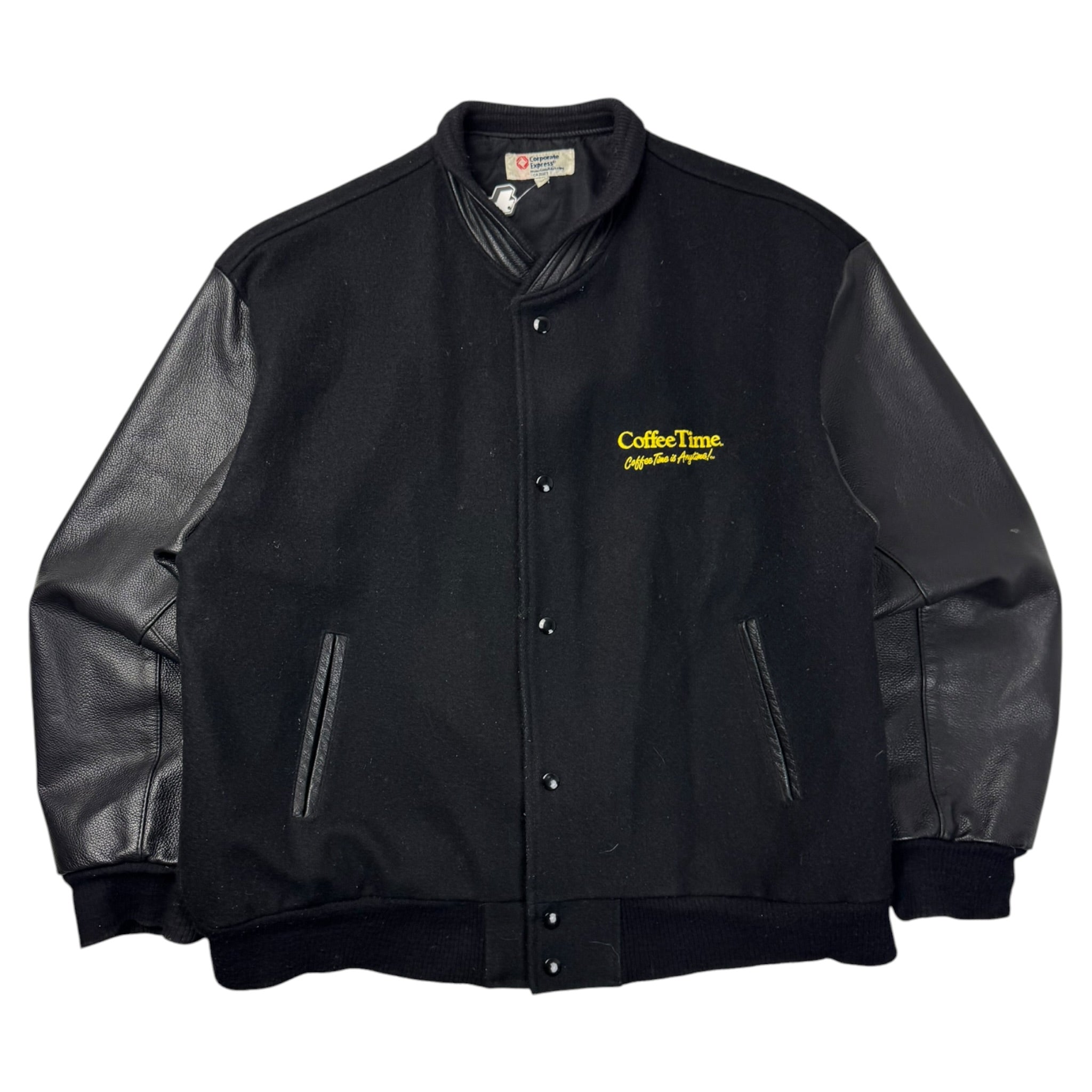 Vintage Coffee Time Coffee Shop Promo Varsity Jacket
