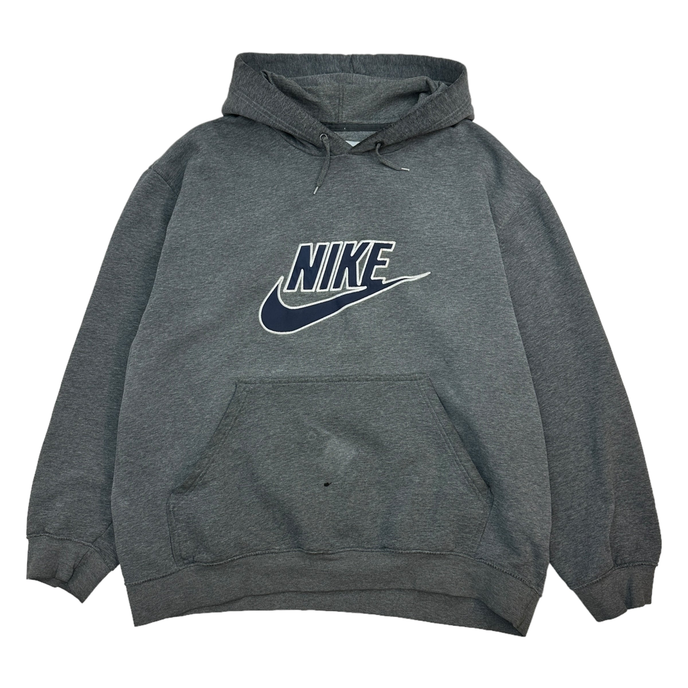 Vintage Nike Logo Hoodie Grey