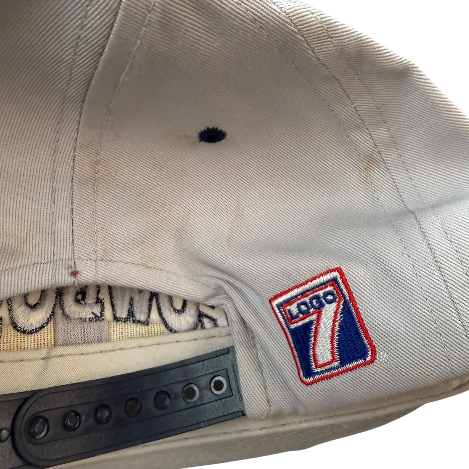 Vintage Logo 7 Dallas Cowboys Snap Back Hat Grey