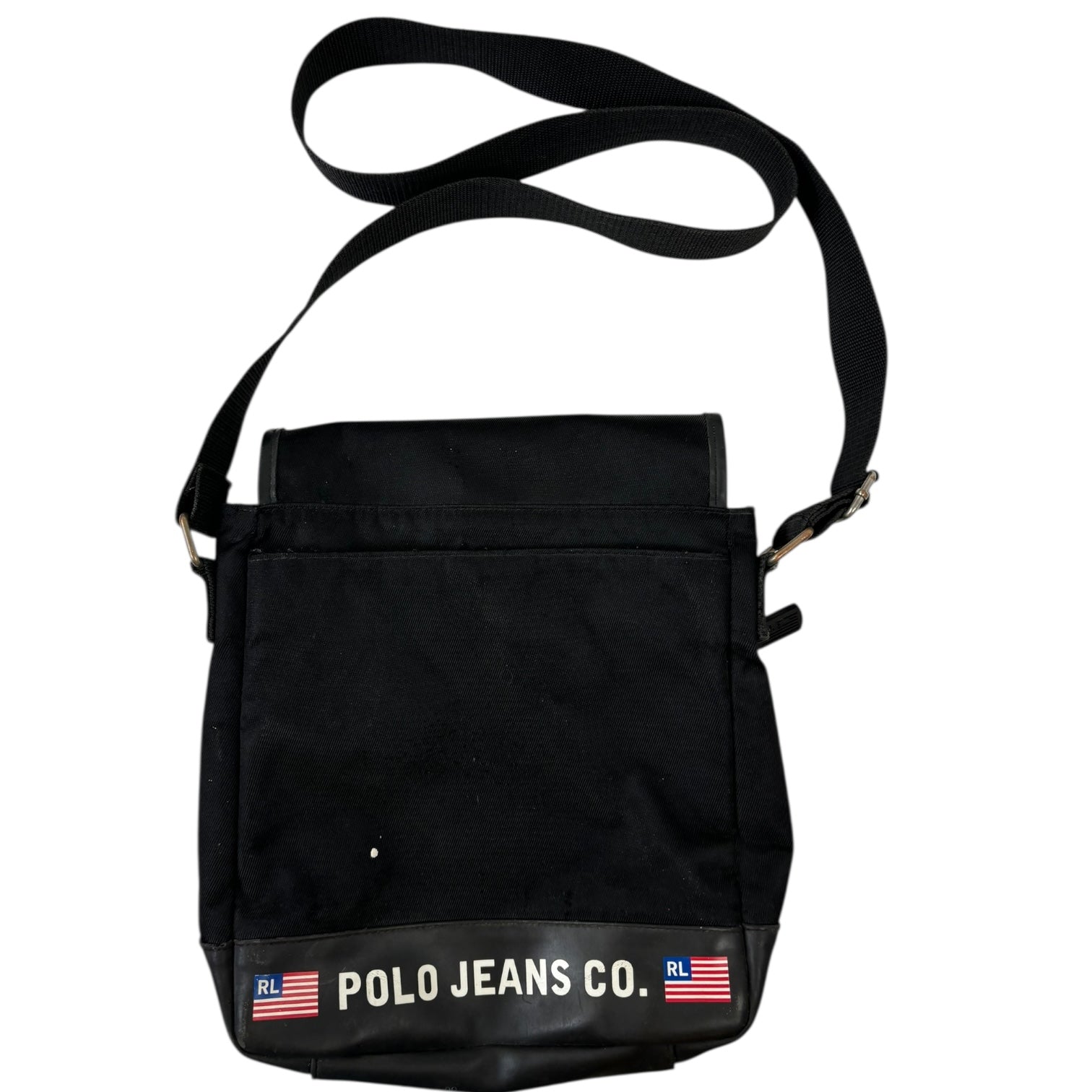 Vintage Ralph Lauren Polo Jeans Co Crossbody Latch Bag Black