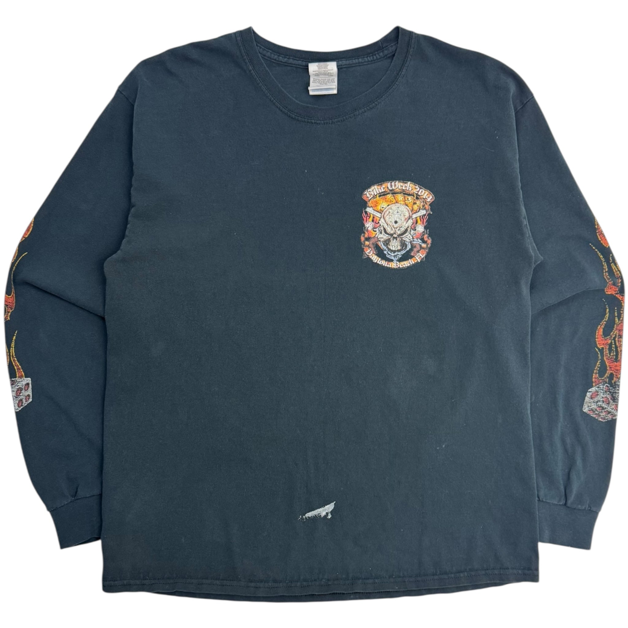 Bike Week Daytona Beach FL Flame Longsleeve T-Shirt