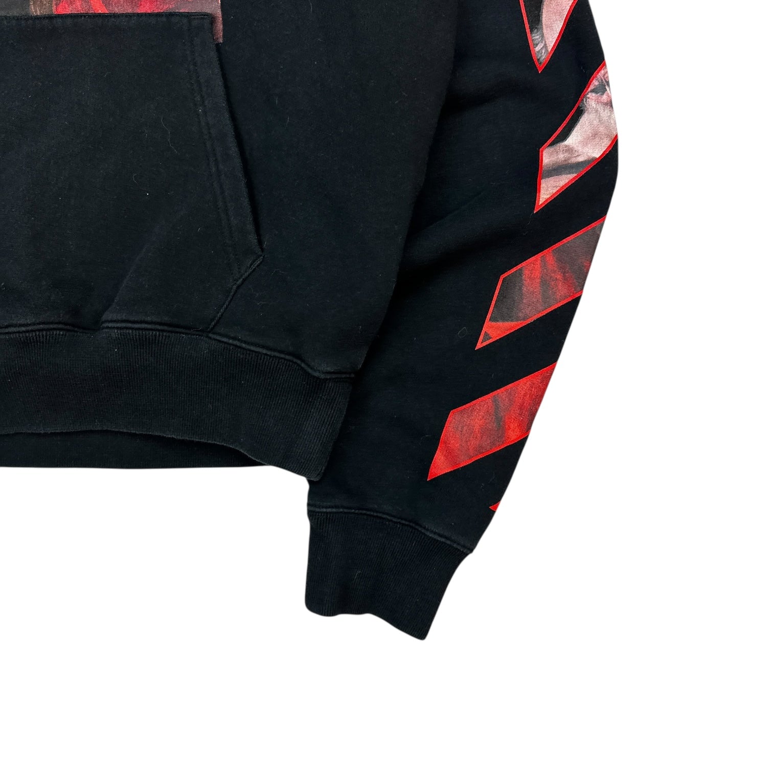 Off-White Caravaggio Diag Sleeve Hoodie Black