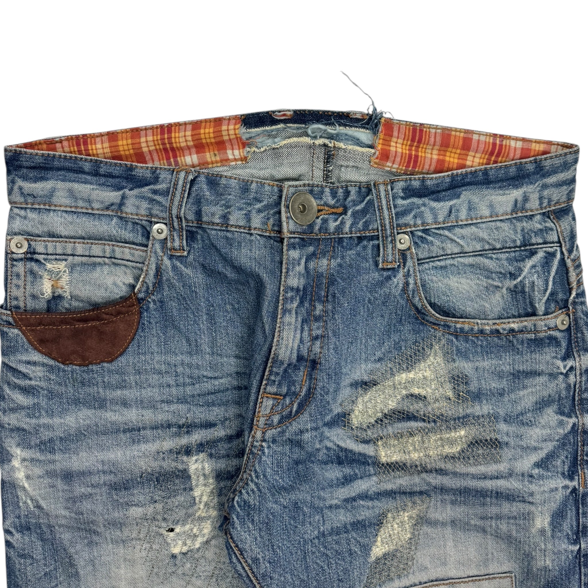 Patchwork Denim Jeans