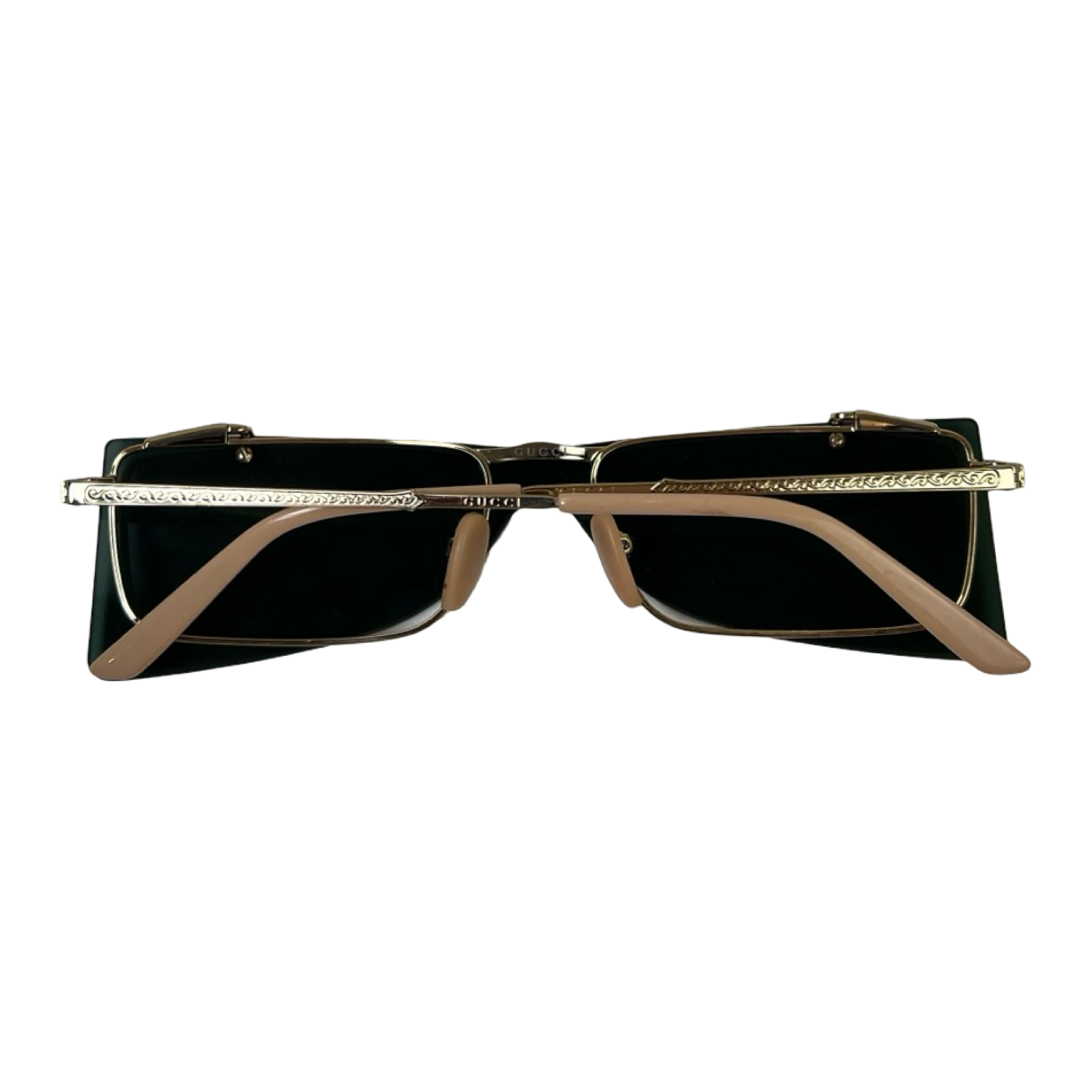 Gucci GG0363S Flip-Up Rectangular Sunglasses