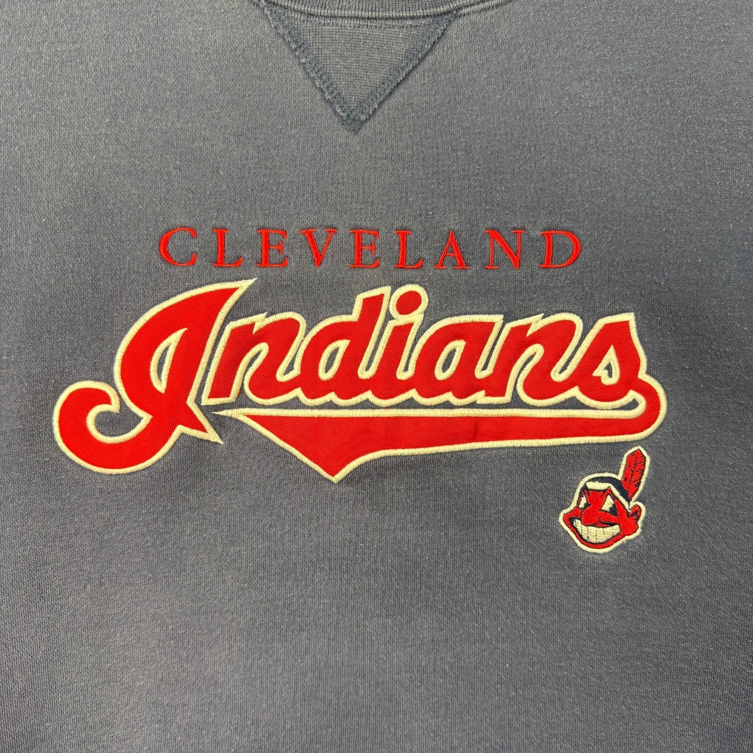 Vintage Cleveland Indians Crewneck Navy Blue