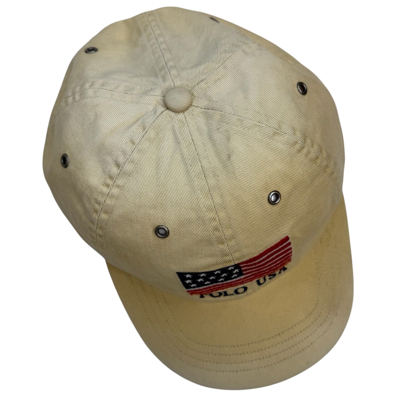 Vintage Polo Ralph Lauren USA Hat Khaki