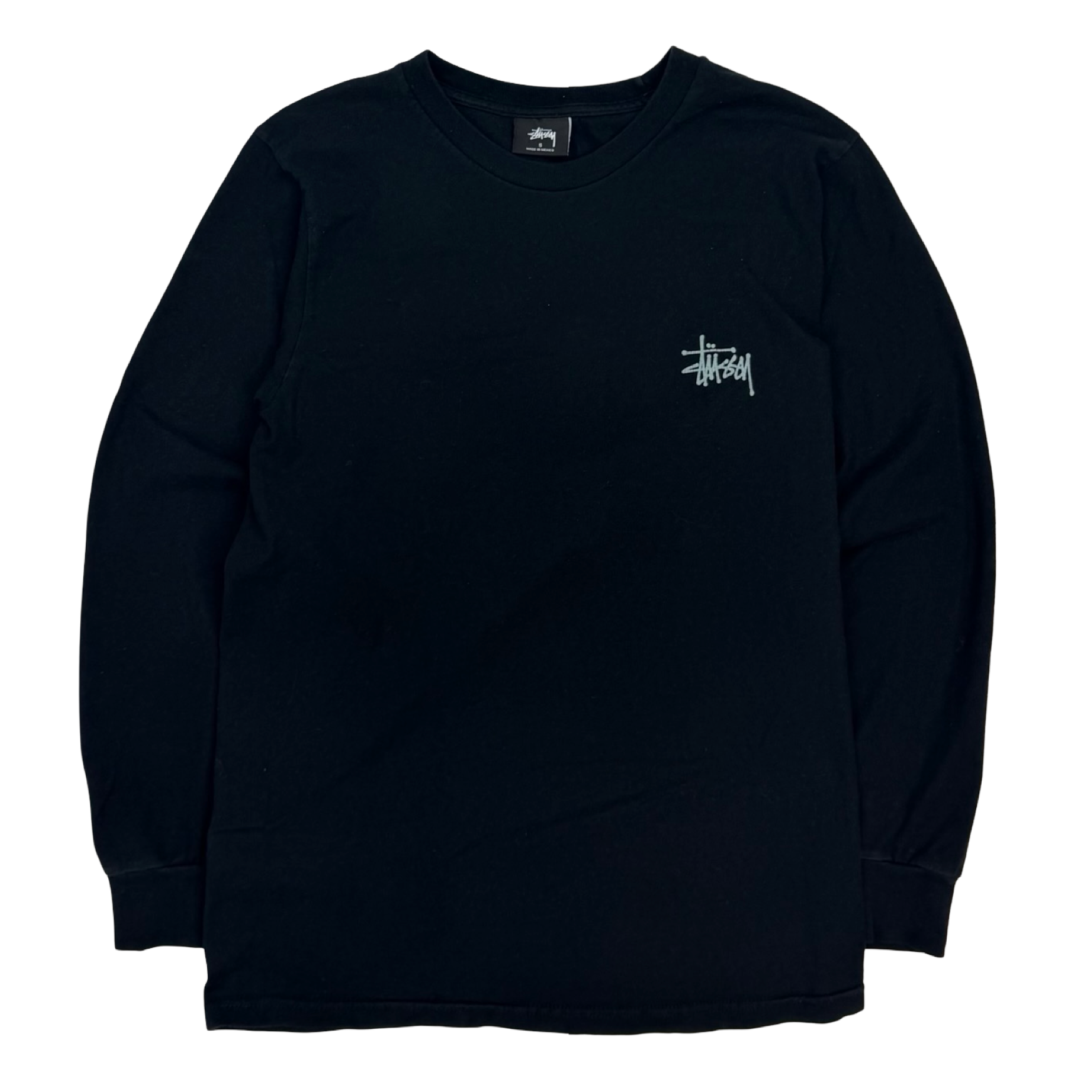 Vintage Stussy Basic Longsleeve Shirt Black